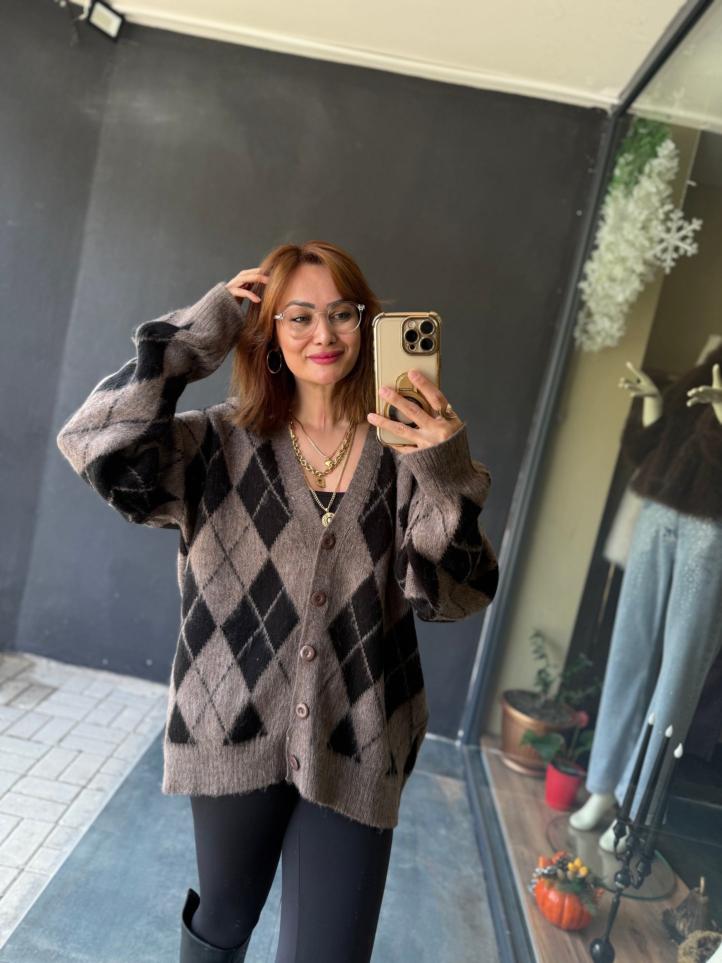 Ruzy Kahve Kaşmir Hırka