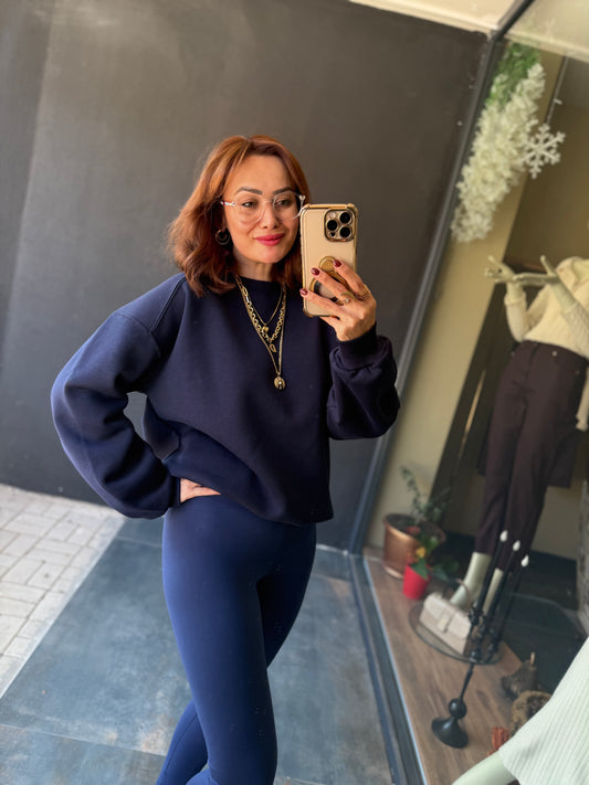 Petra Lacivert Sweat