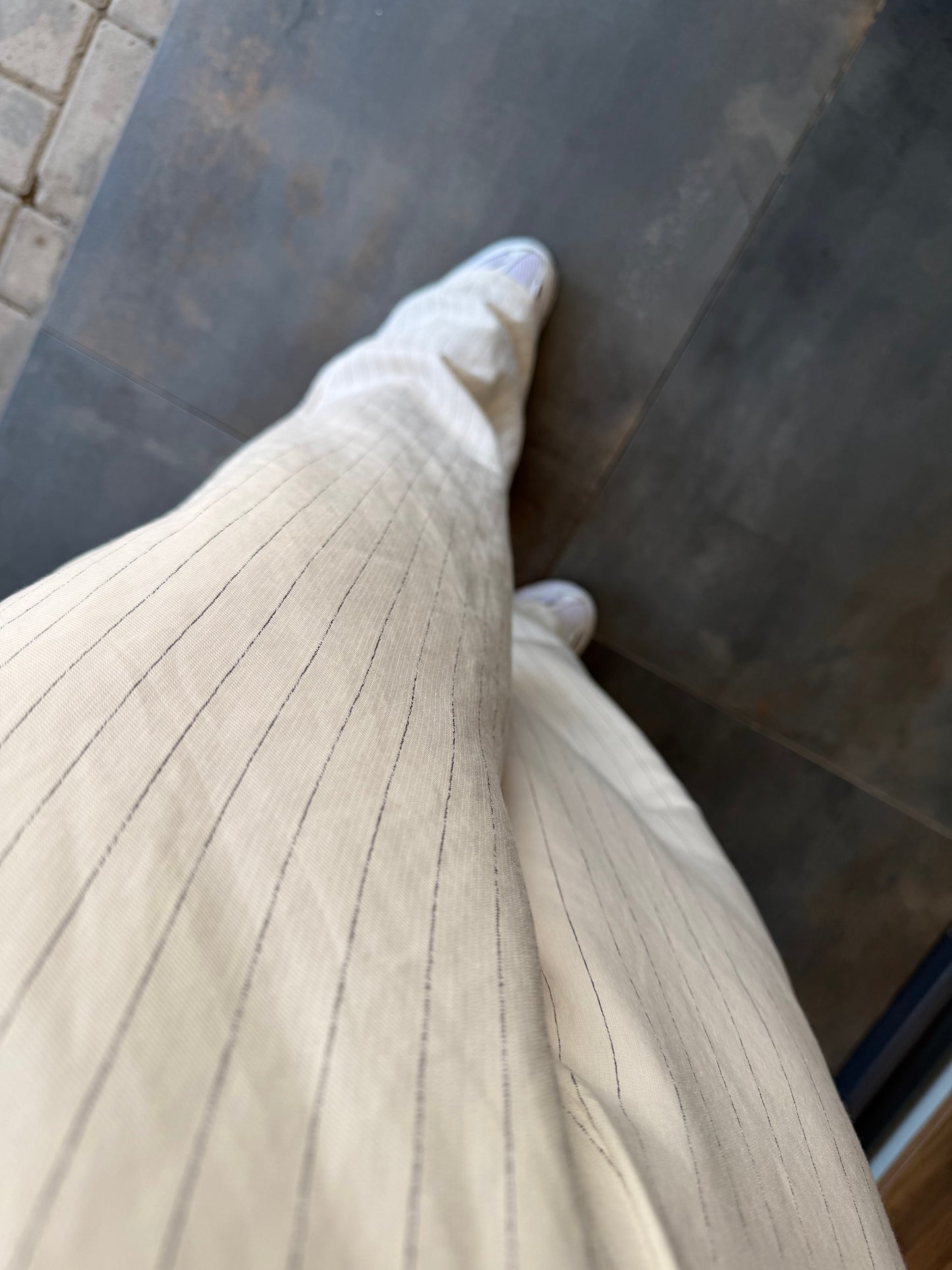 Çizgili Tensel Pantolon & Tshirt Kombin
