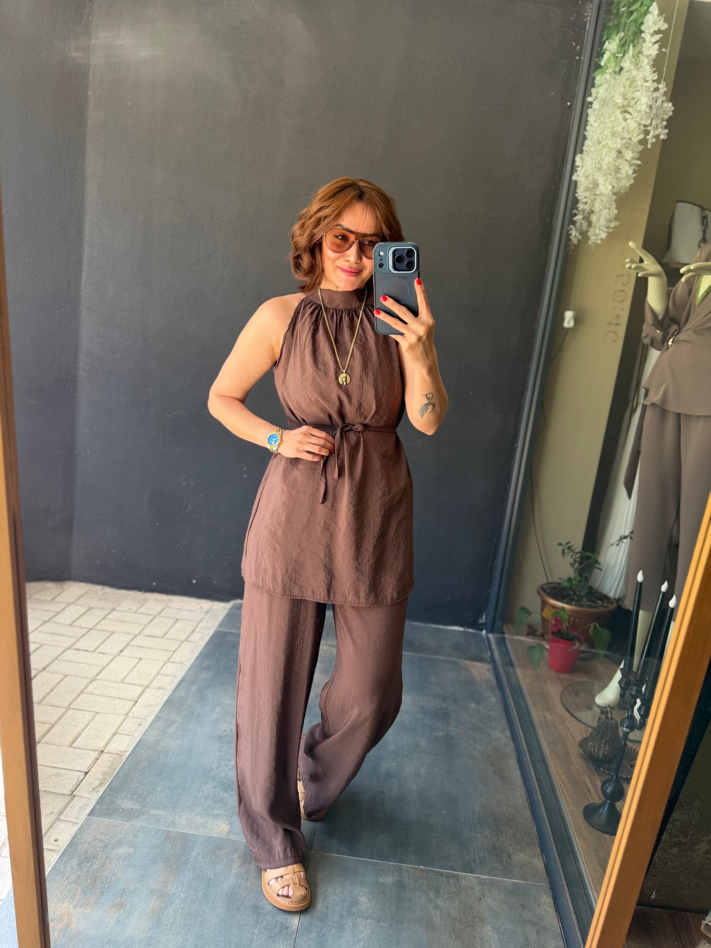 Jasmin Kahve Tensel Takım