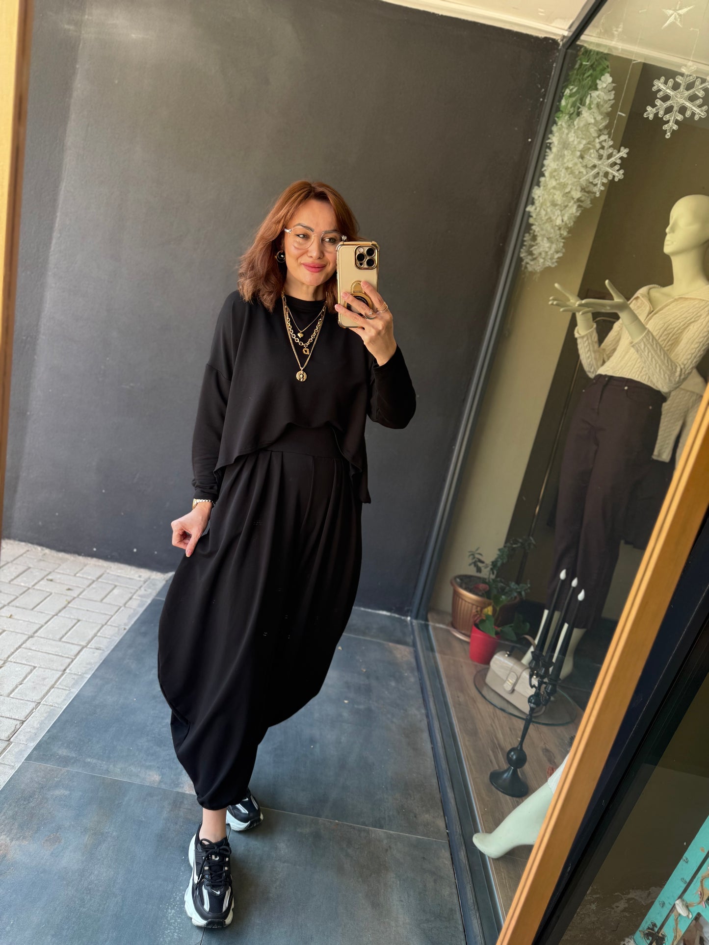 Modal Siyah Harem Takım
