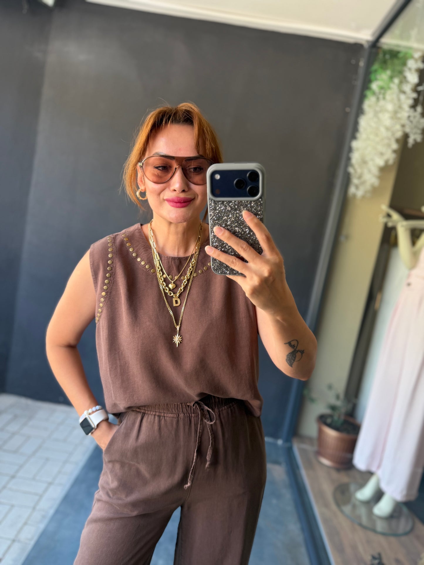 Melvora Kahve Tensel Takım