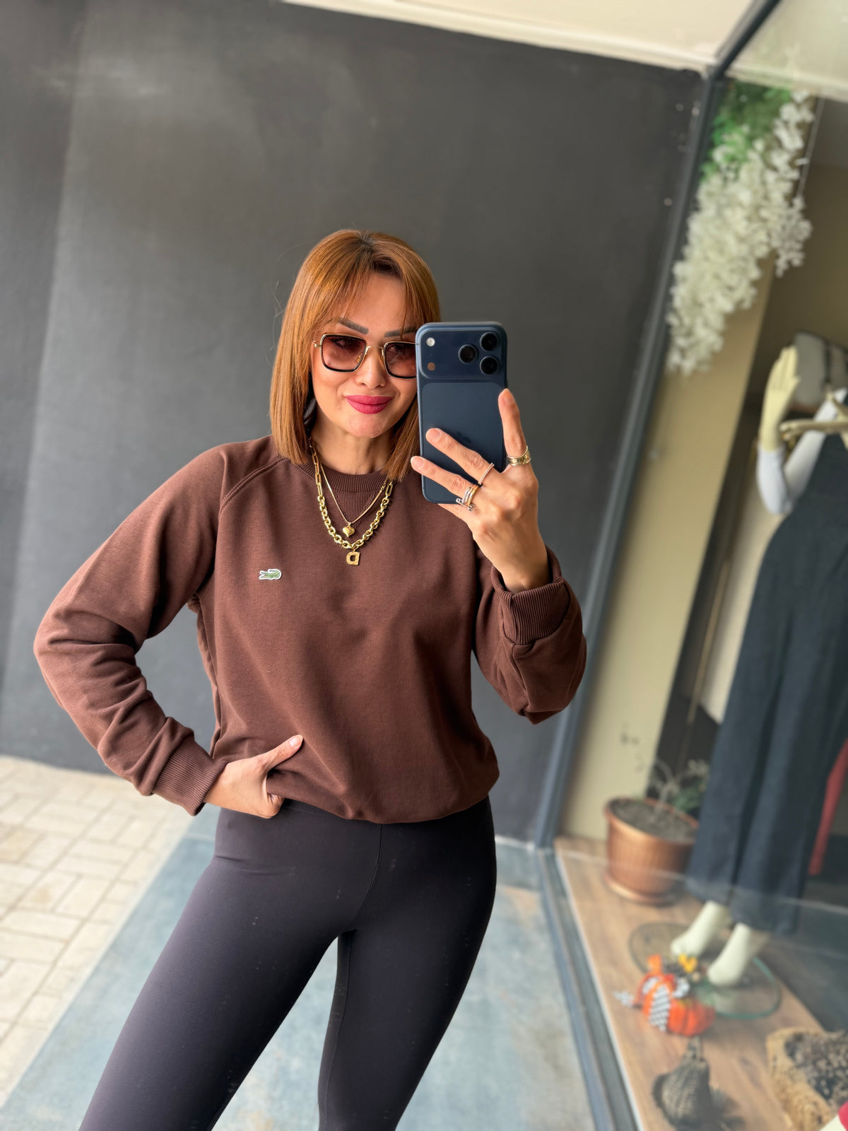 Aspen Kahverengi Spor Sweat