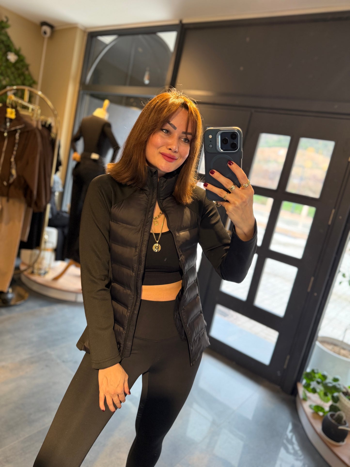 Spark Siyah Mont & Tayt Takım