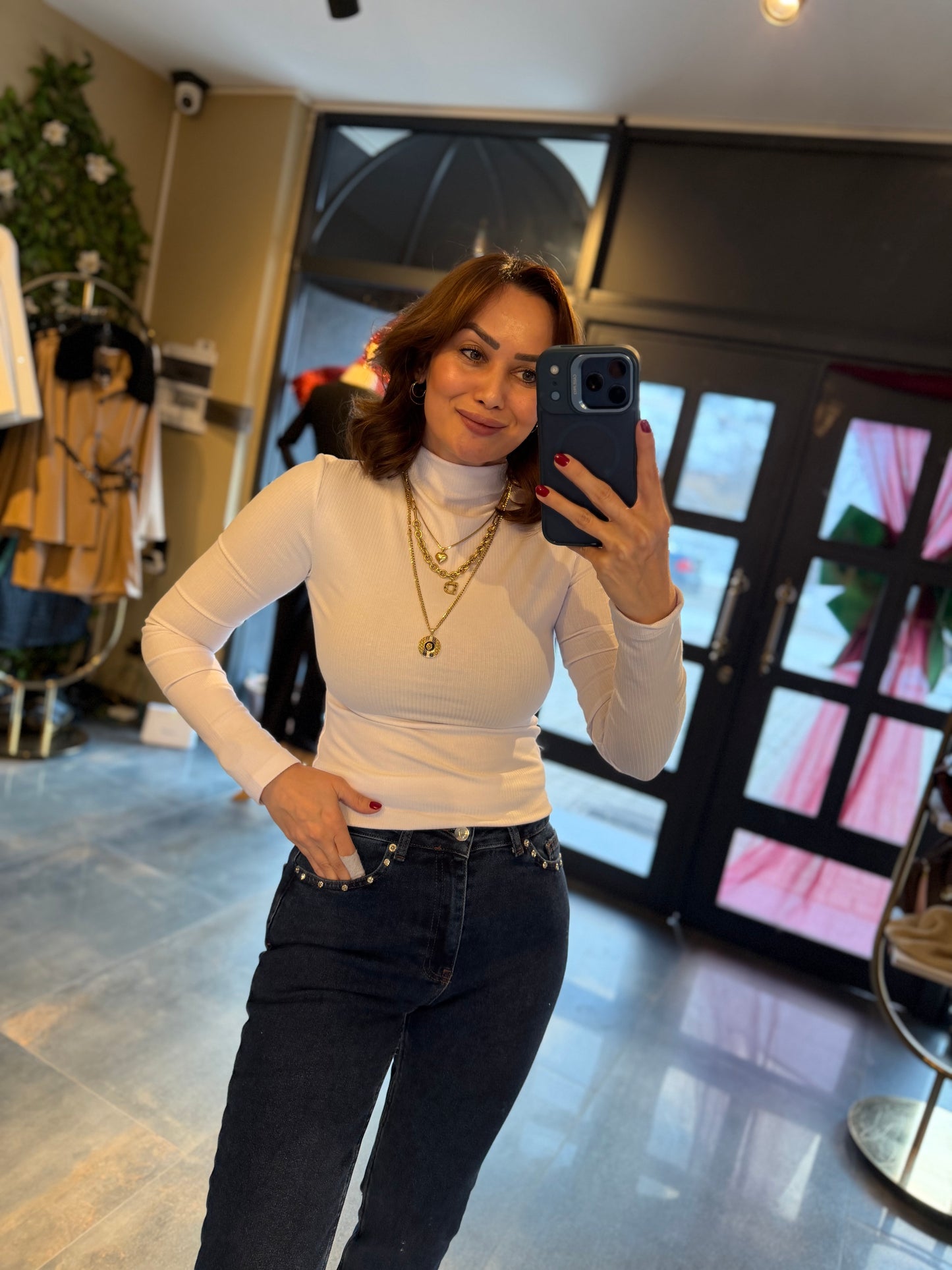 Mysecret Beyaz Yarım Balıkçı Body