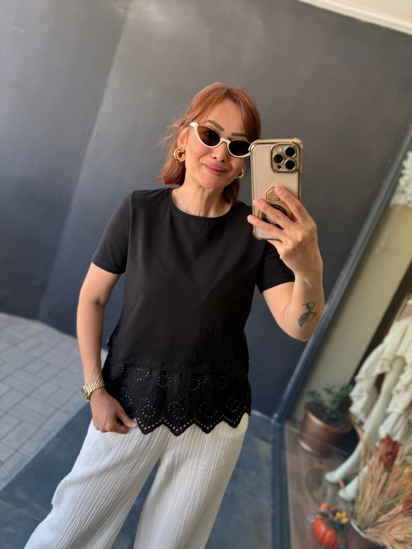 Bısou Black T-Shirt