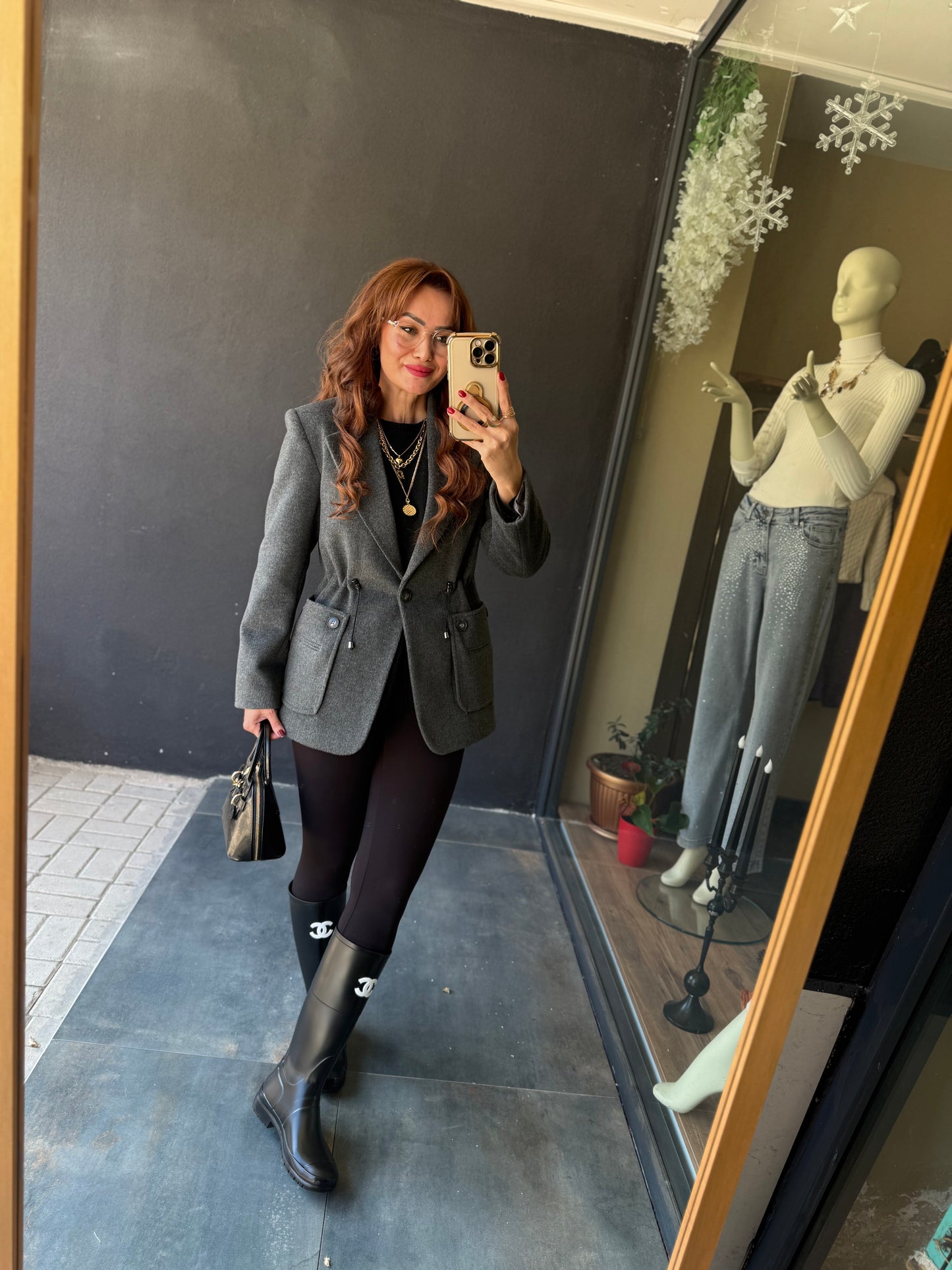 Candy Gri Kaşmir Ceket