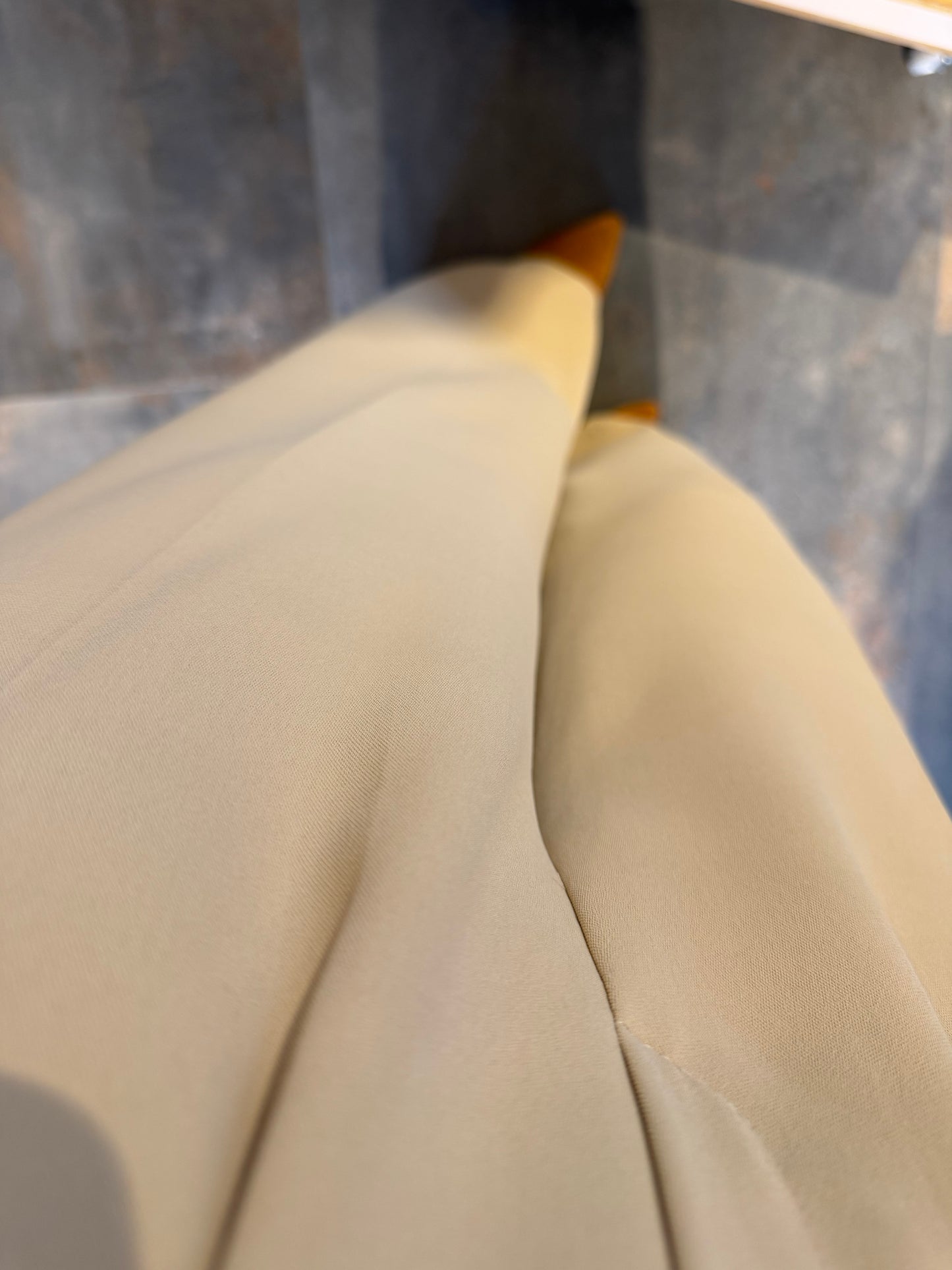 Cheek Bej Krep Palazzo Pantolon