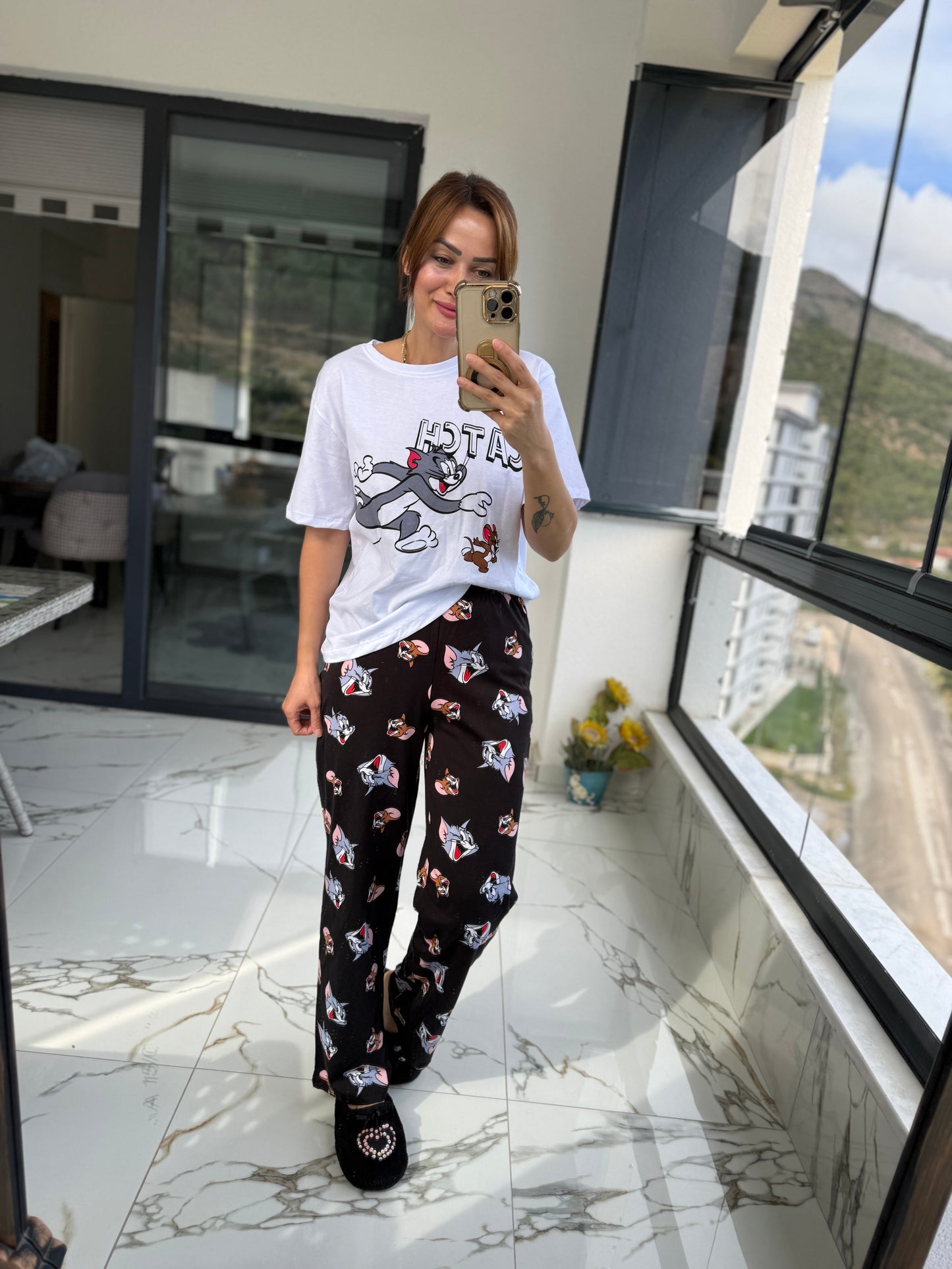 Hanteks Kısa Kol Pijama Takımı 2