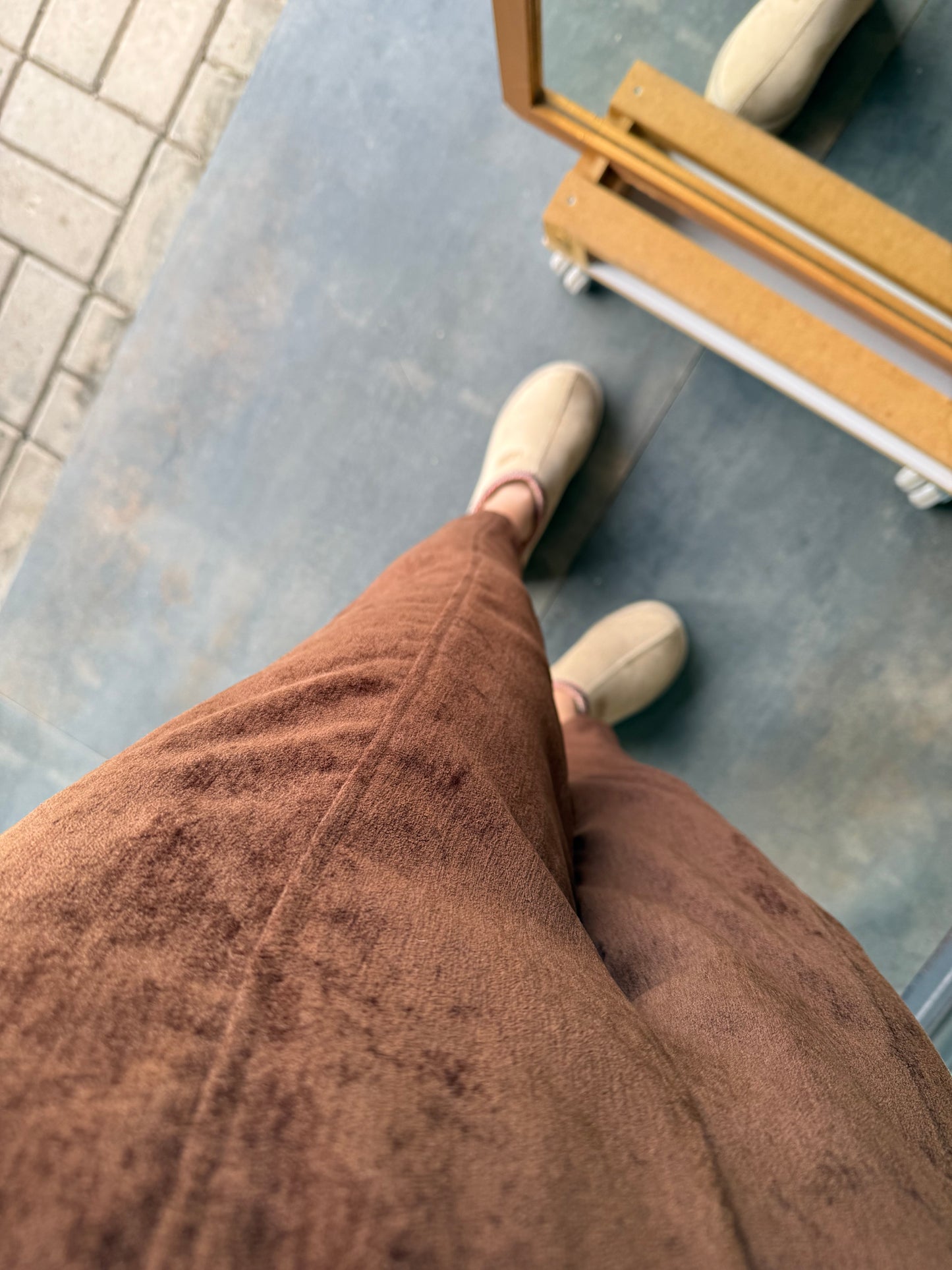 Sory Kahve Kadife Pantolon