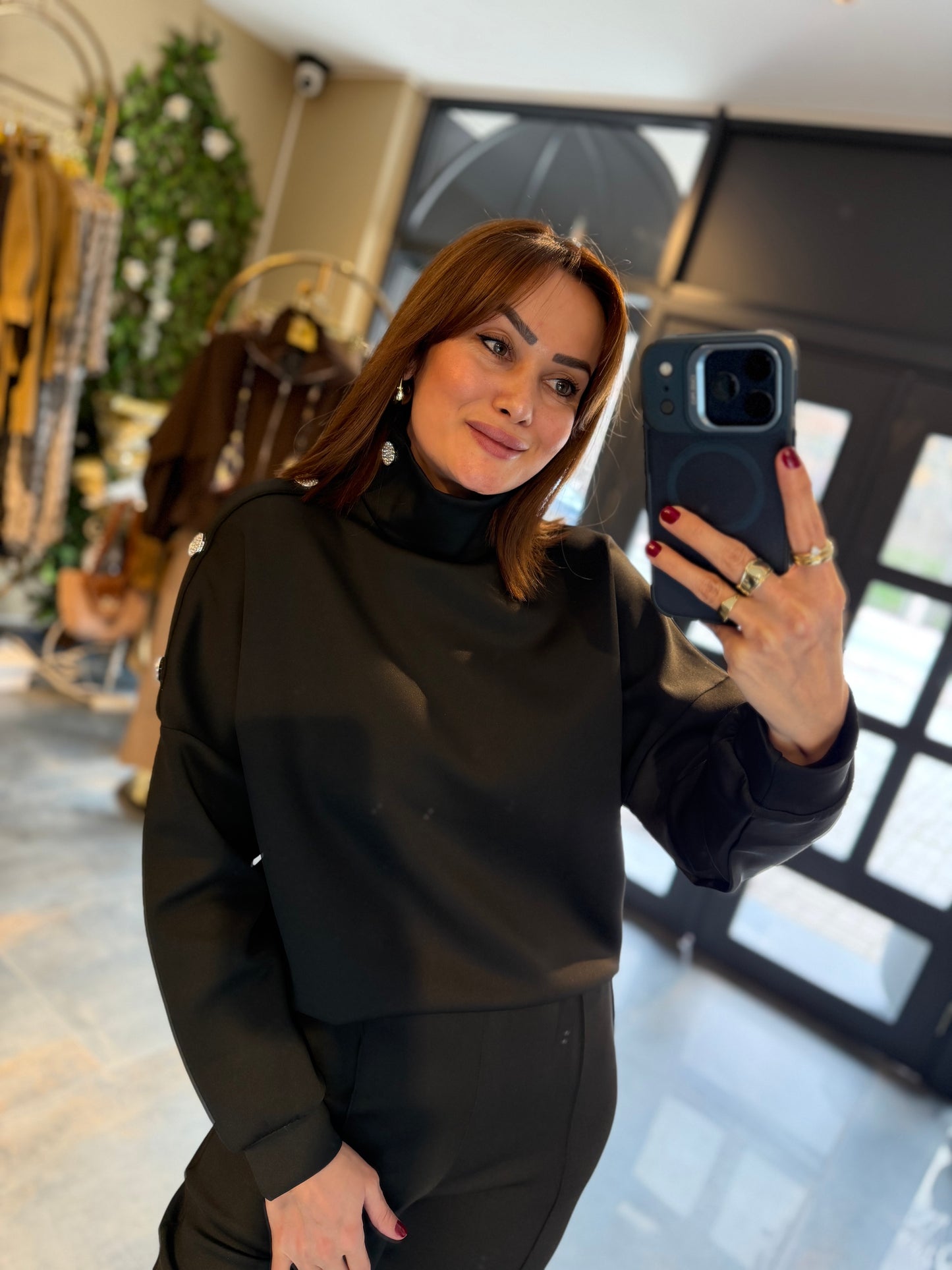 Menthol Siyah Scuba Takım