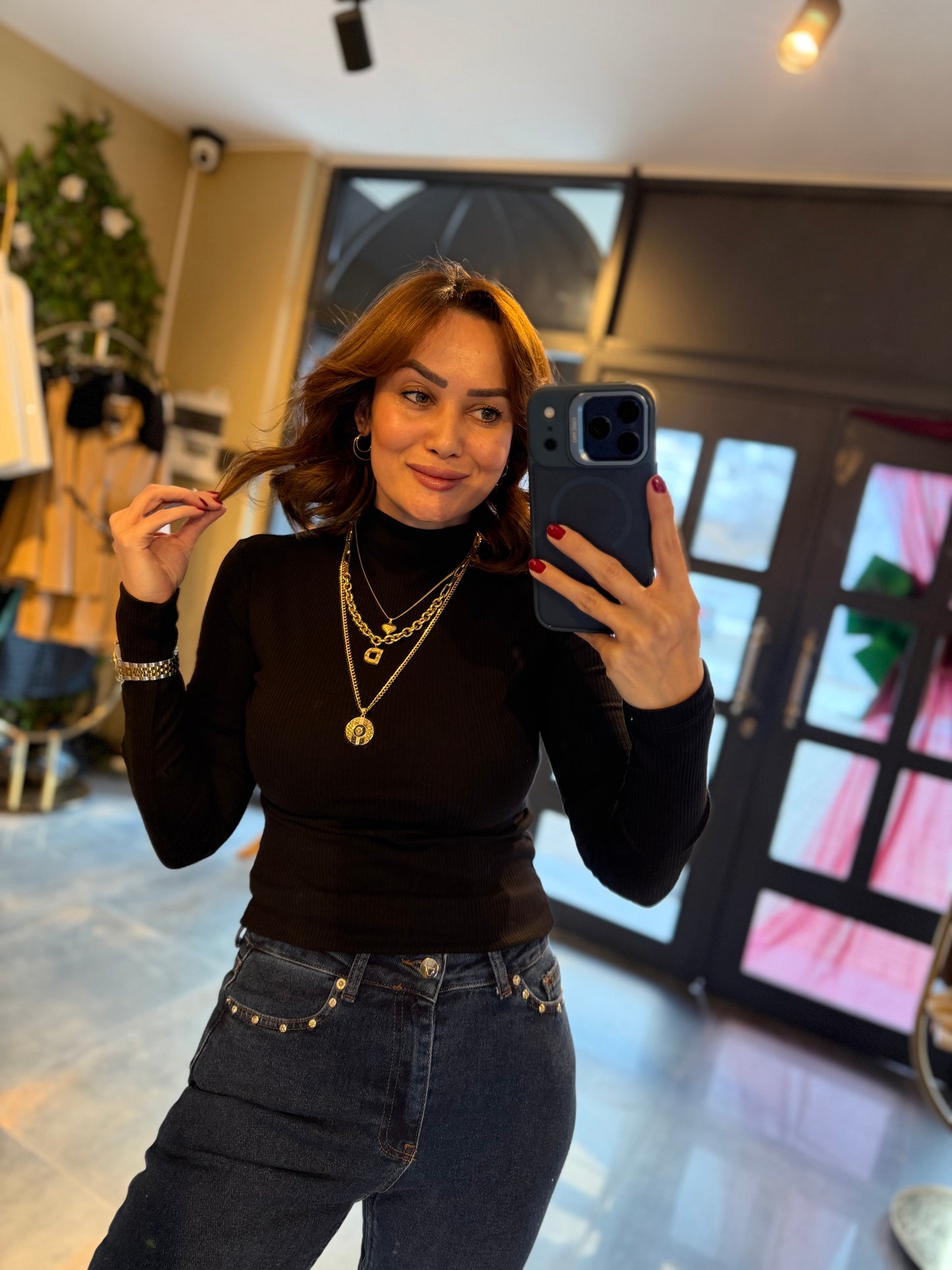 Mysecret Siyah Yarım Balıkçı Body