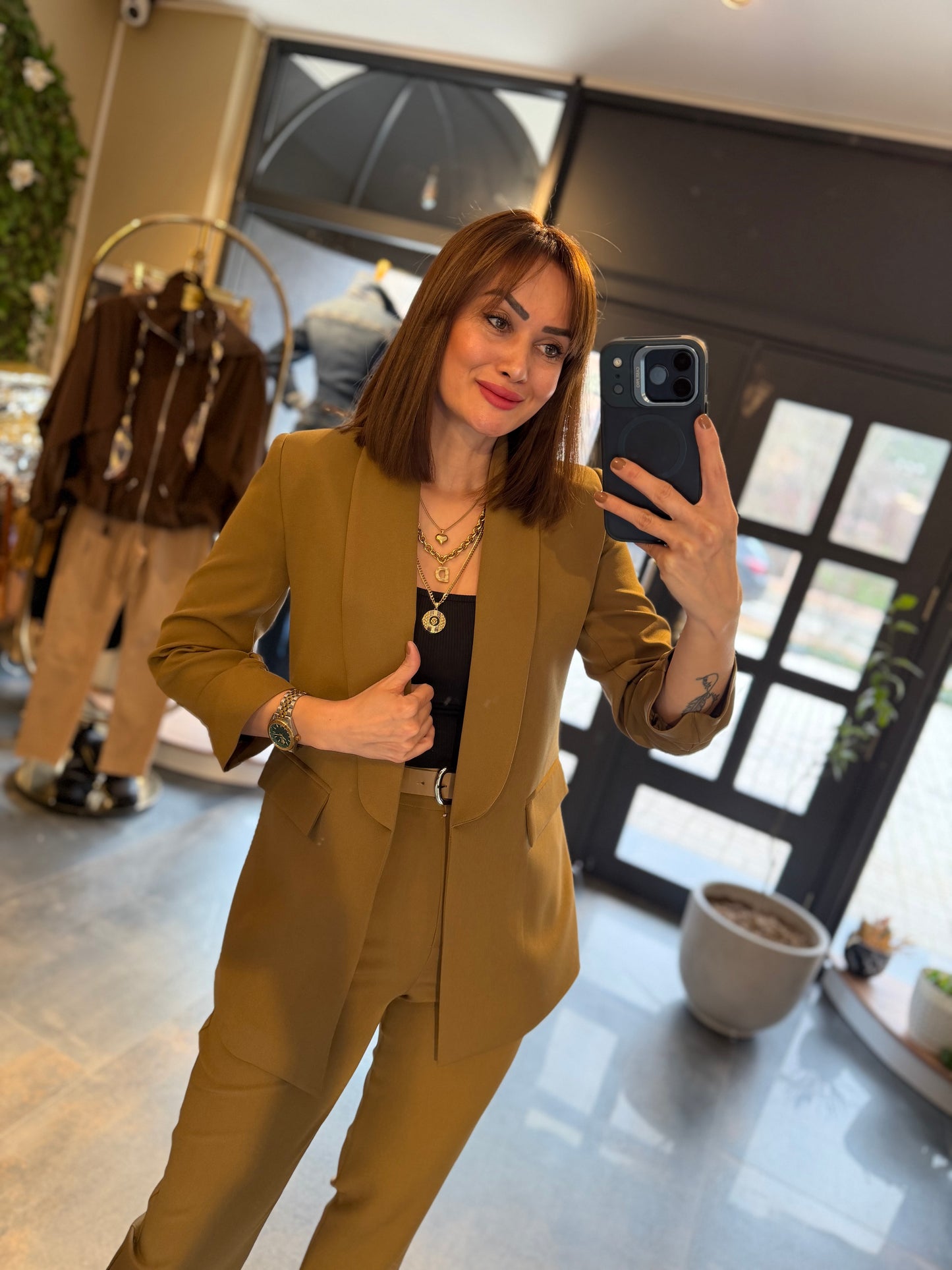 Maroje Zeytin Yeşili Ceket & Pantolon Takım