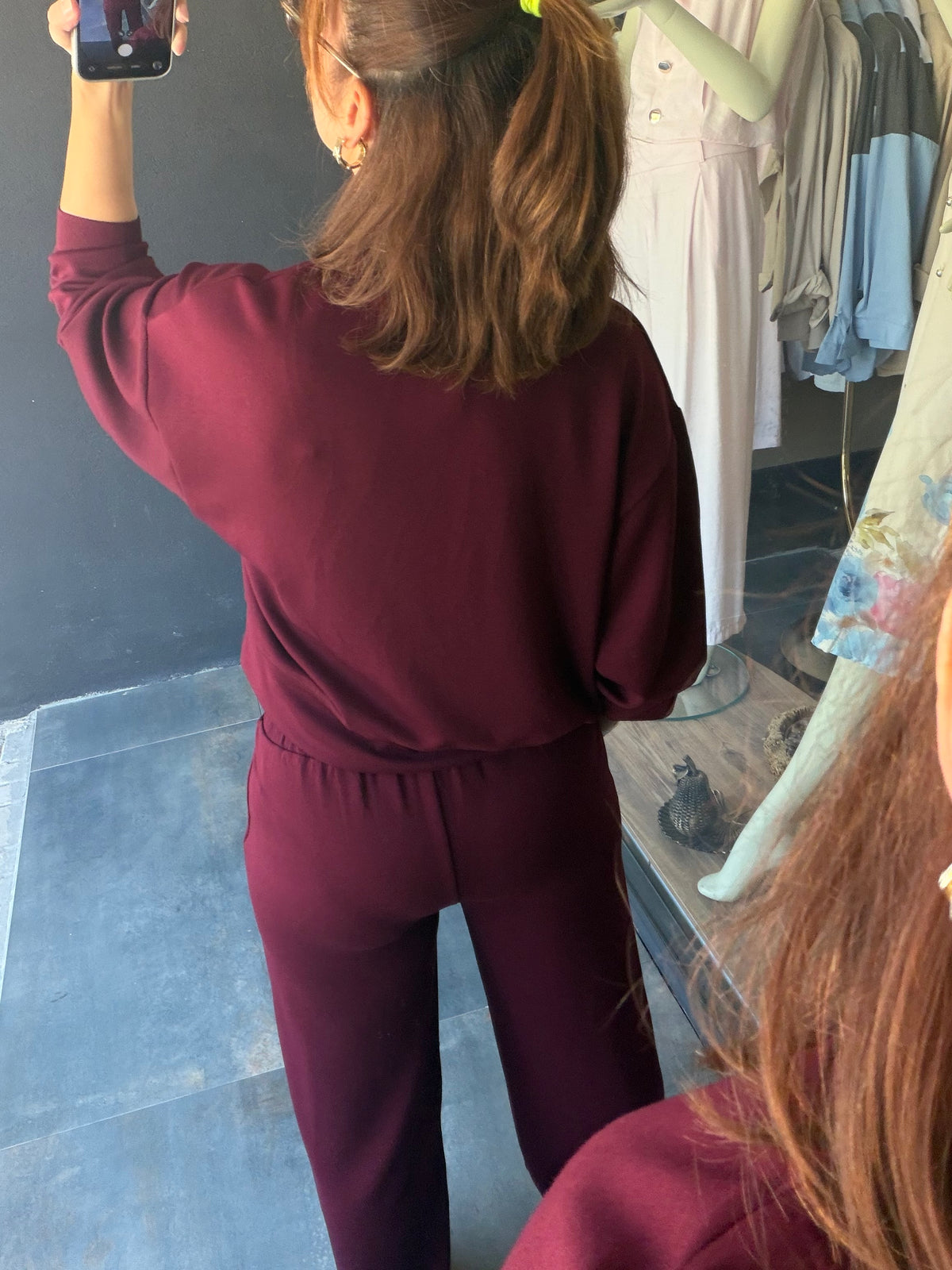 Veyora Bordo Modal Eşofman Takımı