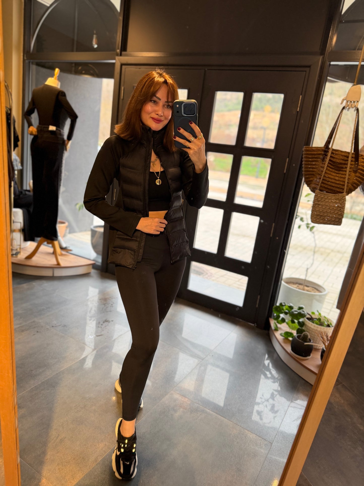 Spark Siyah Mont & Tayt Takım