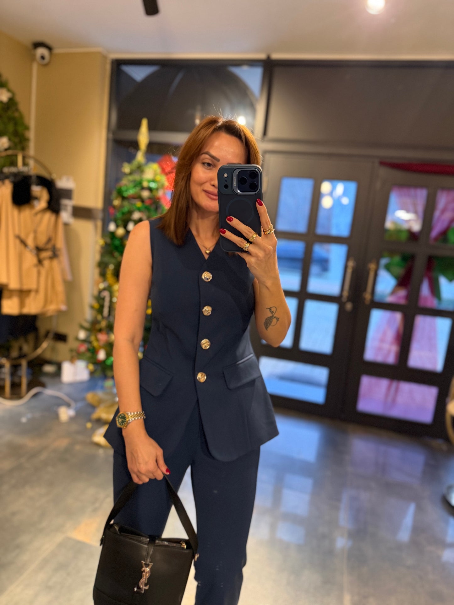 Lingo Lacivert Yelek & Pantolon Takım