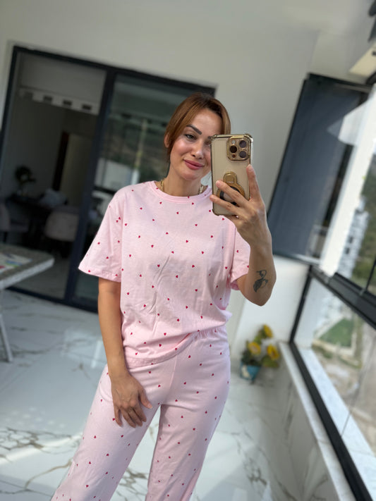 Hanteks Kısa Kol Pijama Takımı 4