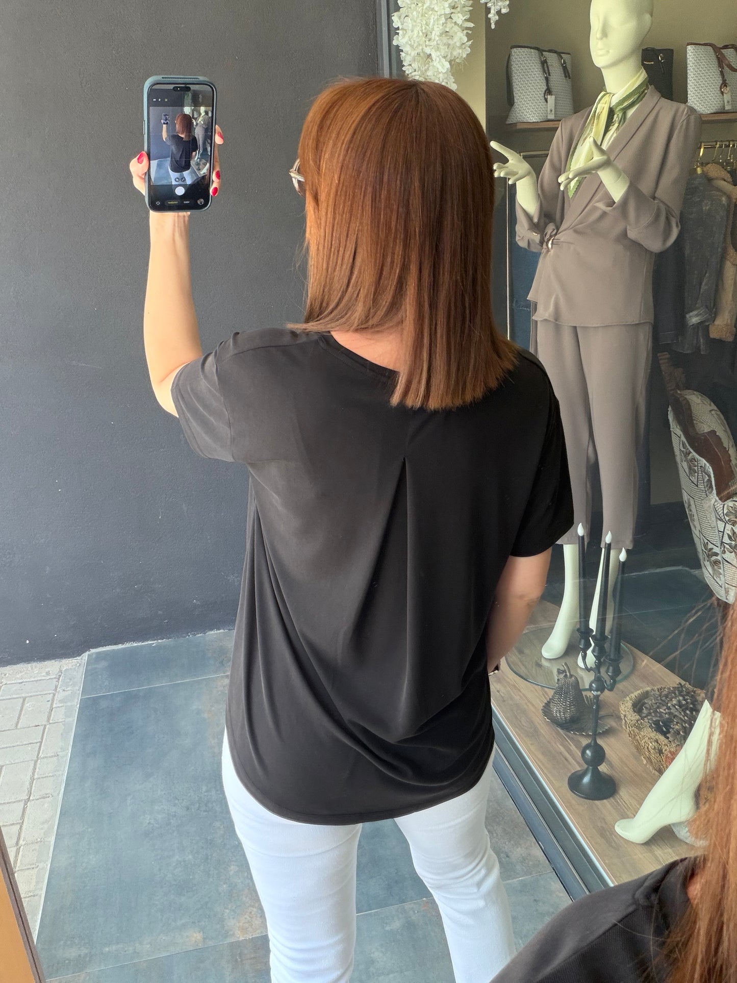 Dark Siyah Modal Basic T-Shirt