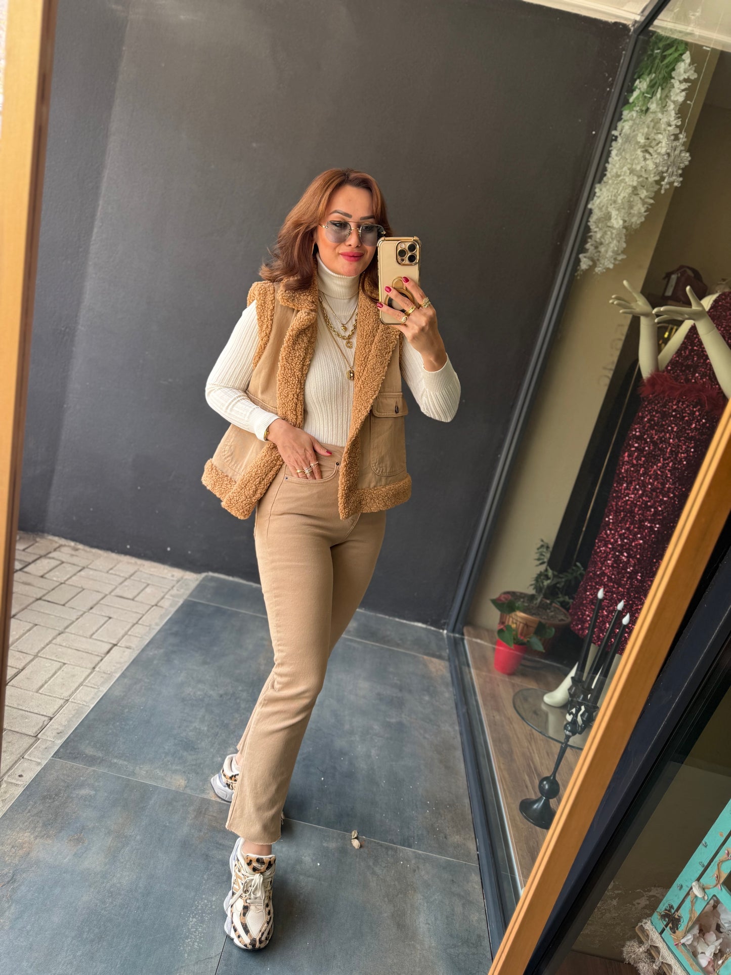 Xlove Bej Toparlayıcı Jean