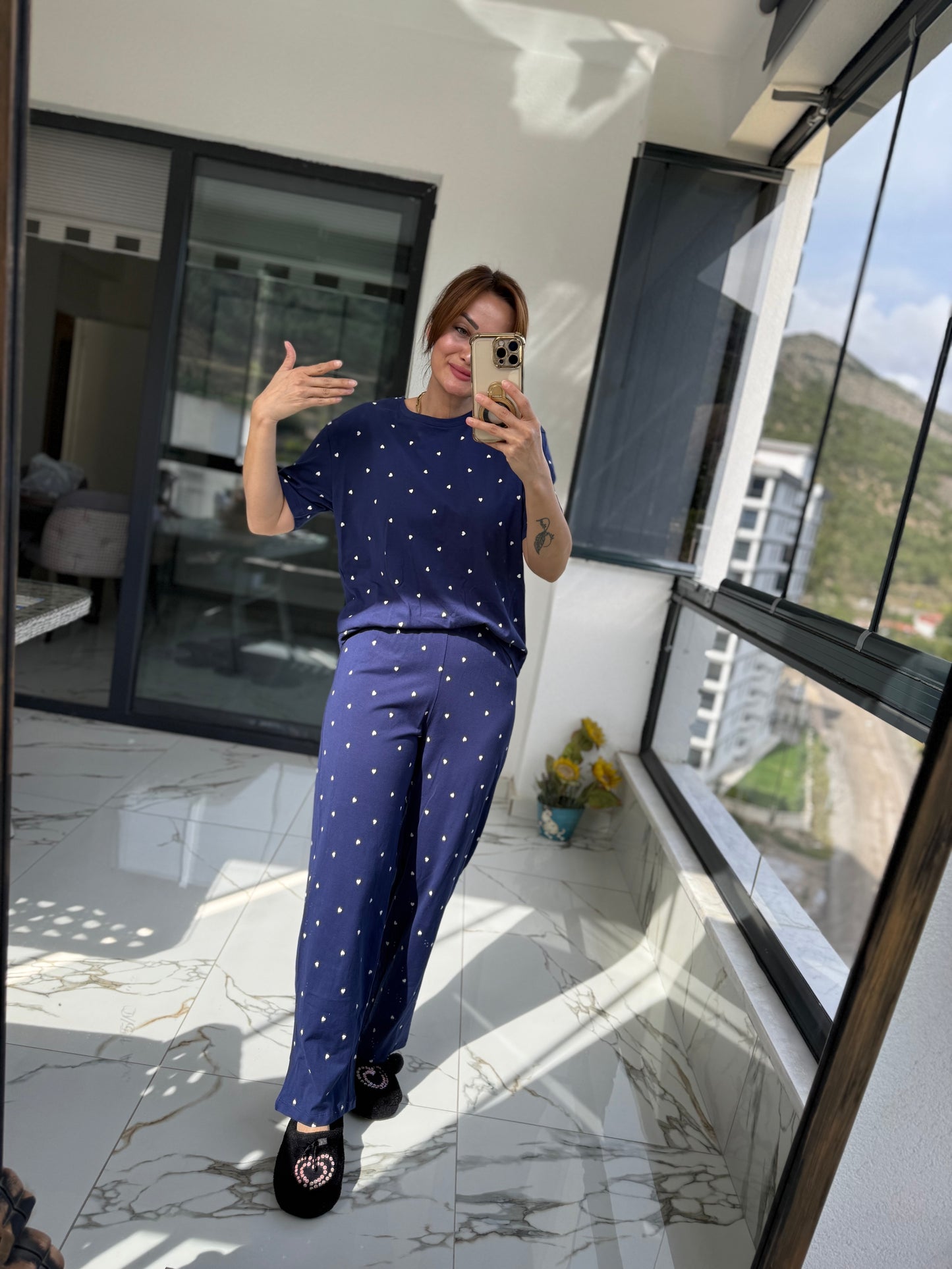 Hanteks Kısa Kol Pijama Takımı 9