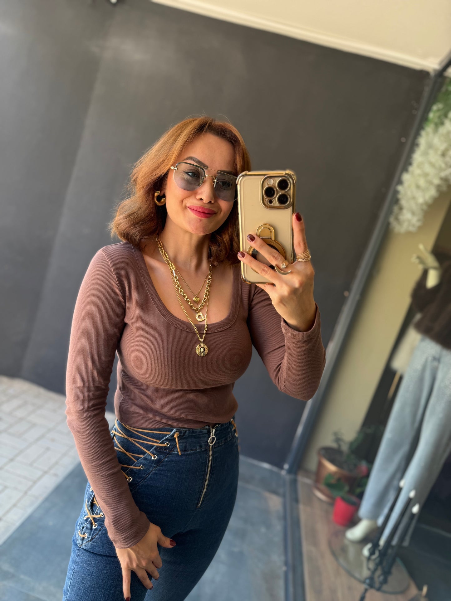 Hayko Kahve Basic Bluz