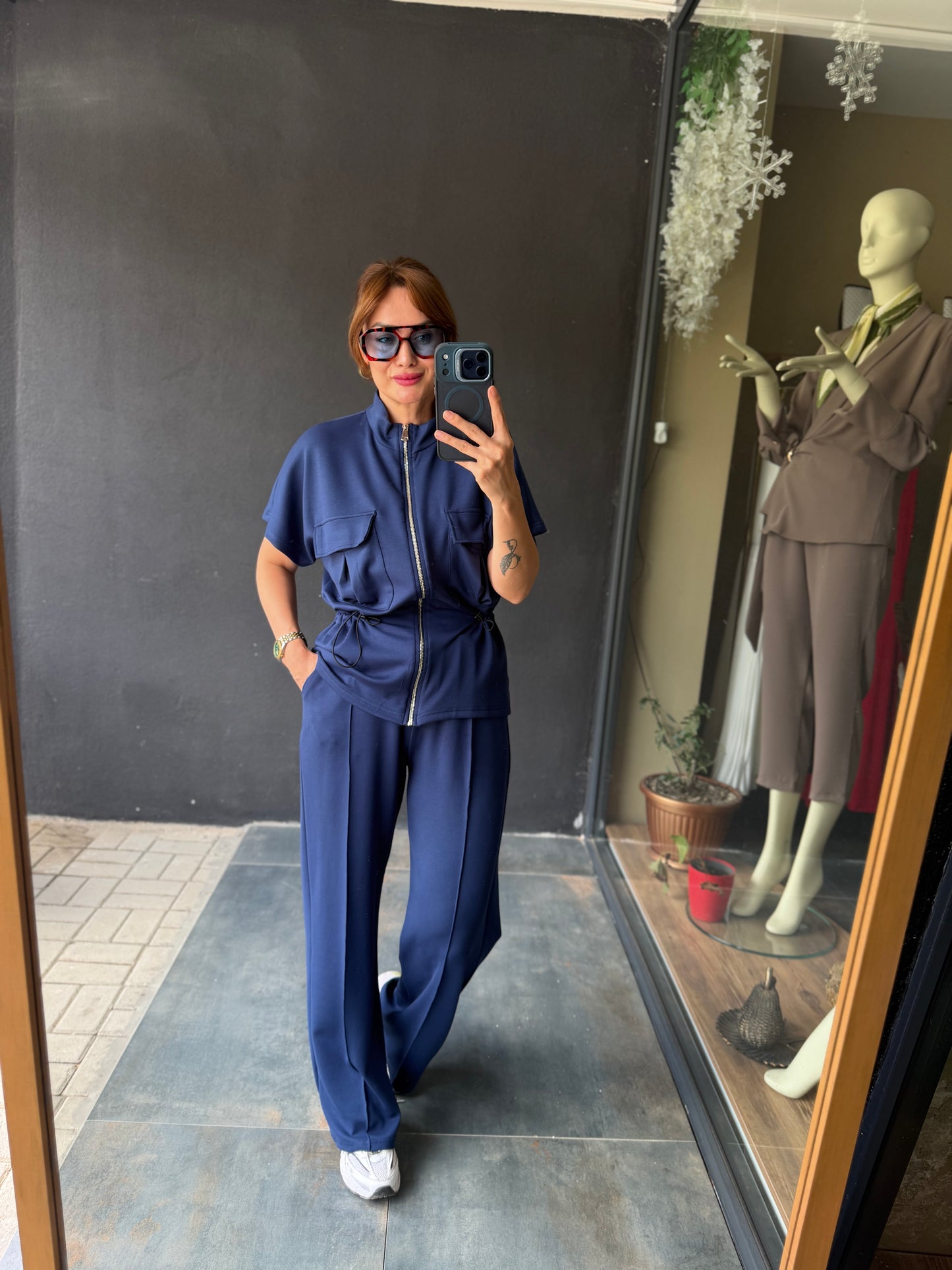 Lacivert Modal Spor Takım