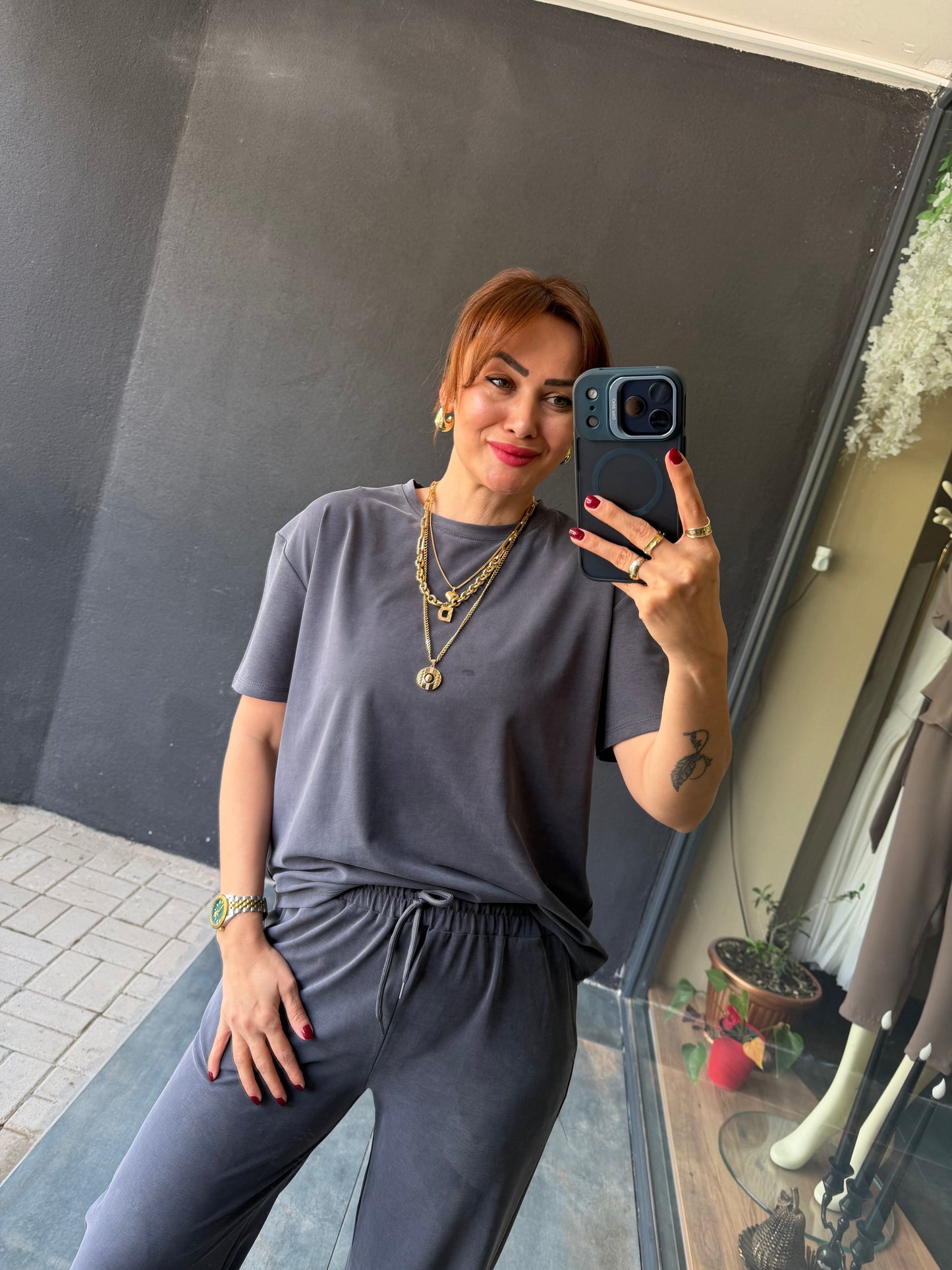 Anita Gri Tensel Takım
