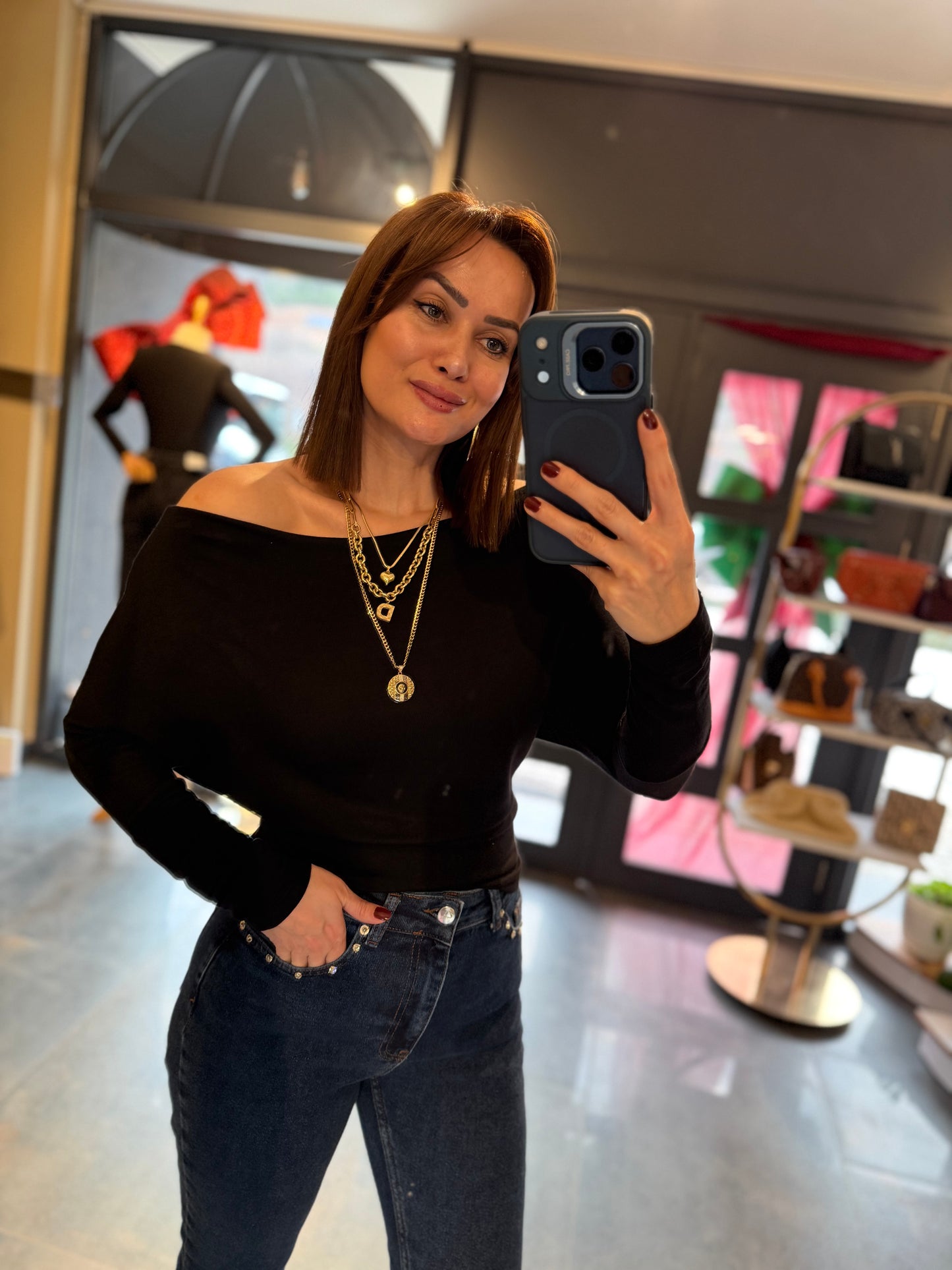 Virgin Siyah Yumoş Bluz