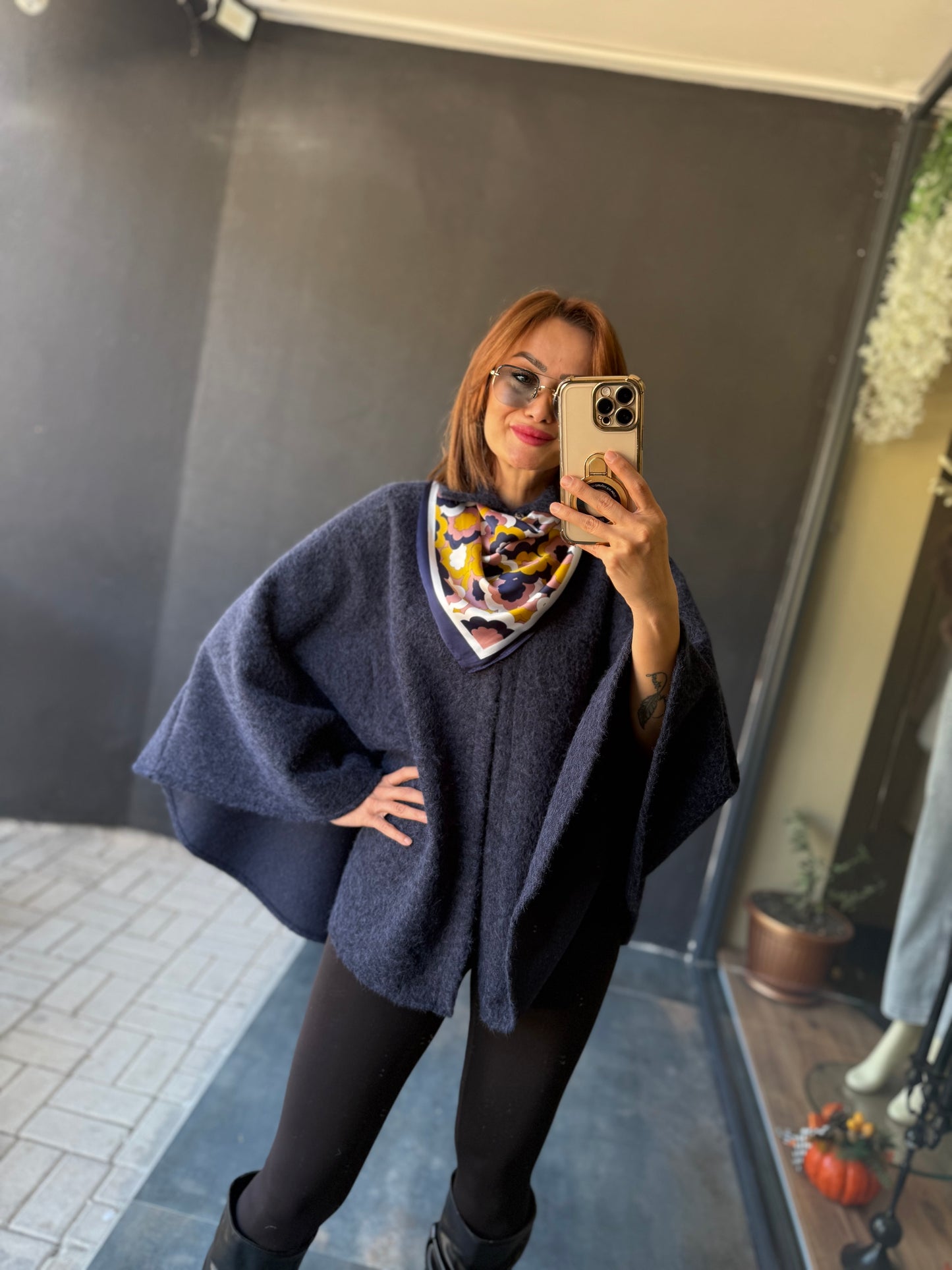 Pany Lacivert Kaşmir Panço