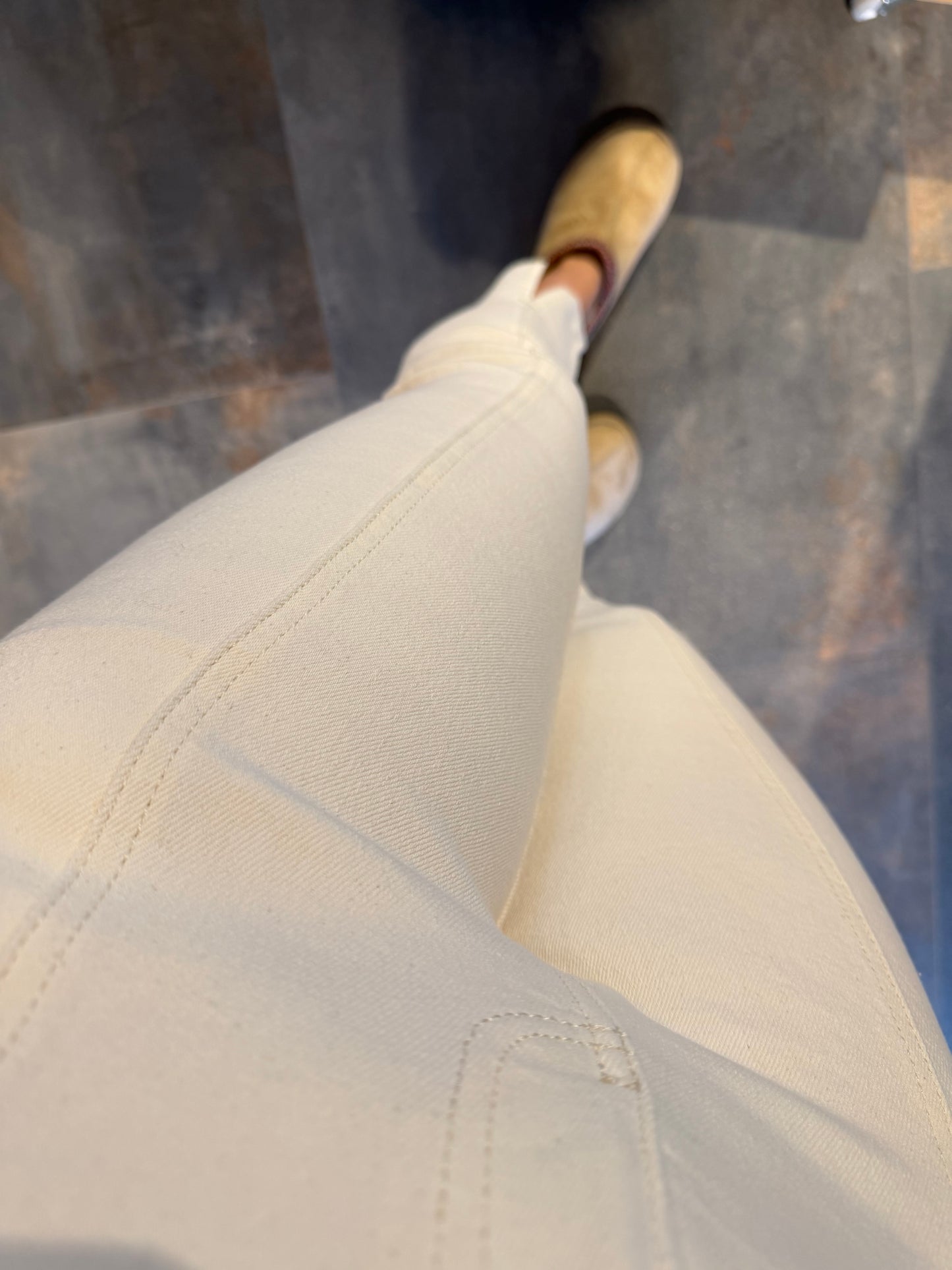 Xlove Önden Şeritli Bej Jean