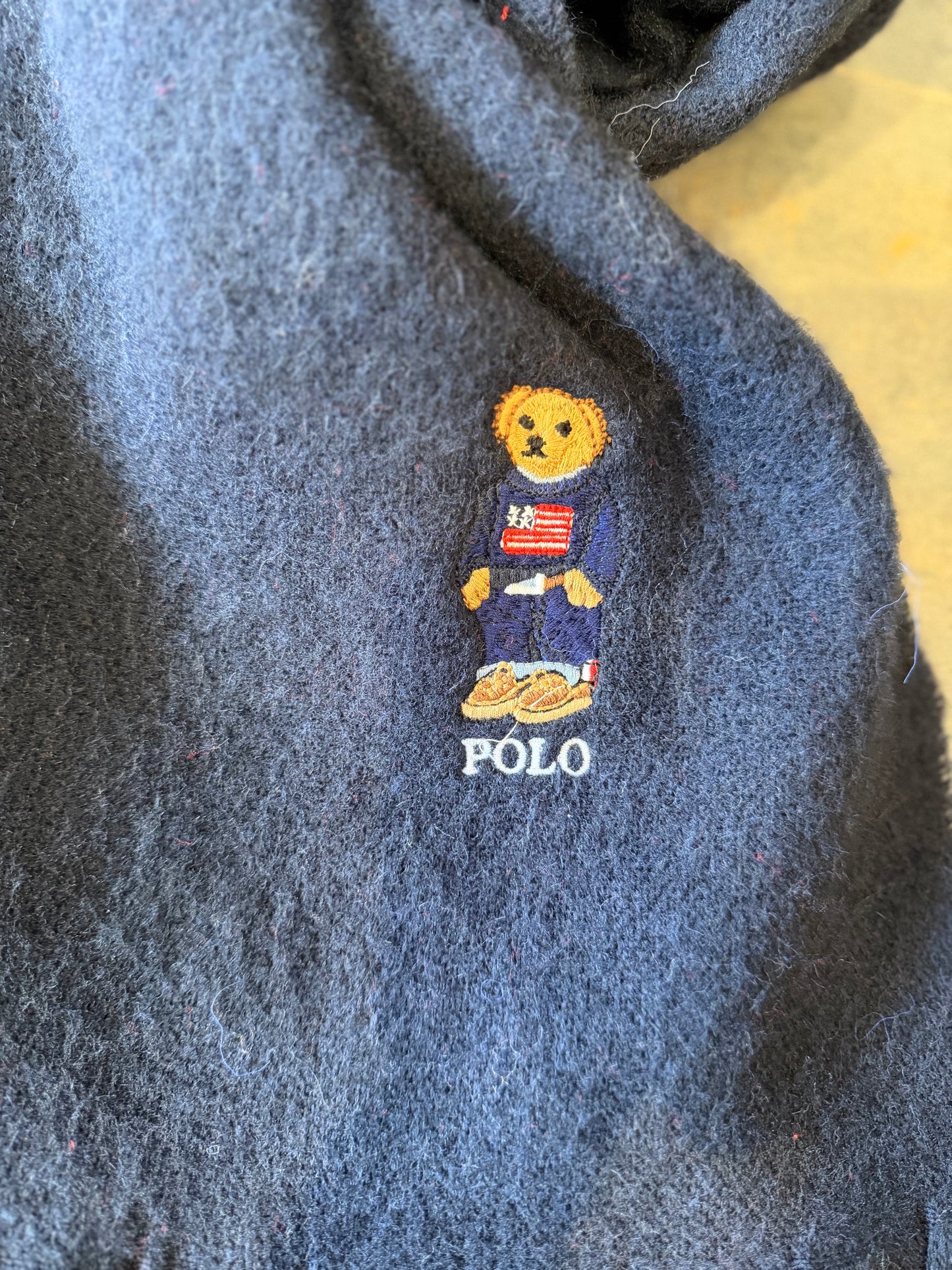 Gustor Lacivert Peluş Atkı