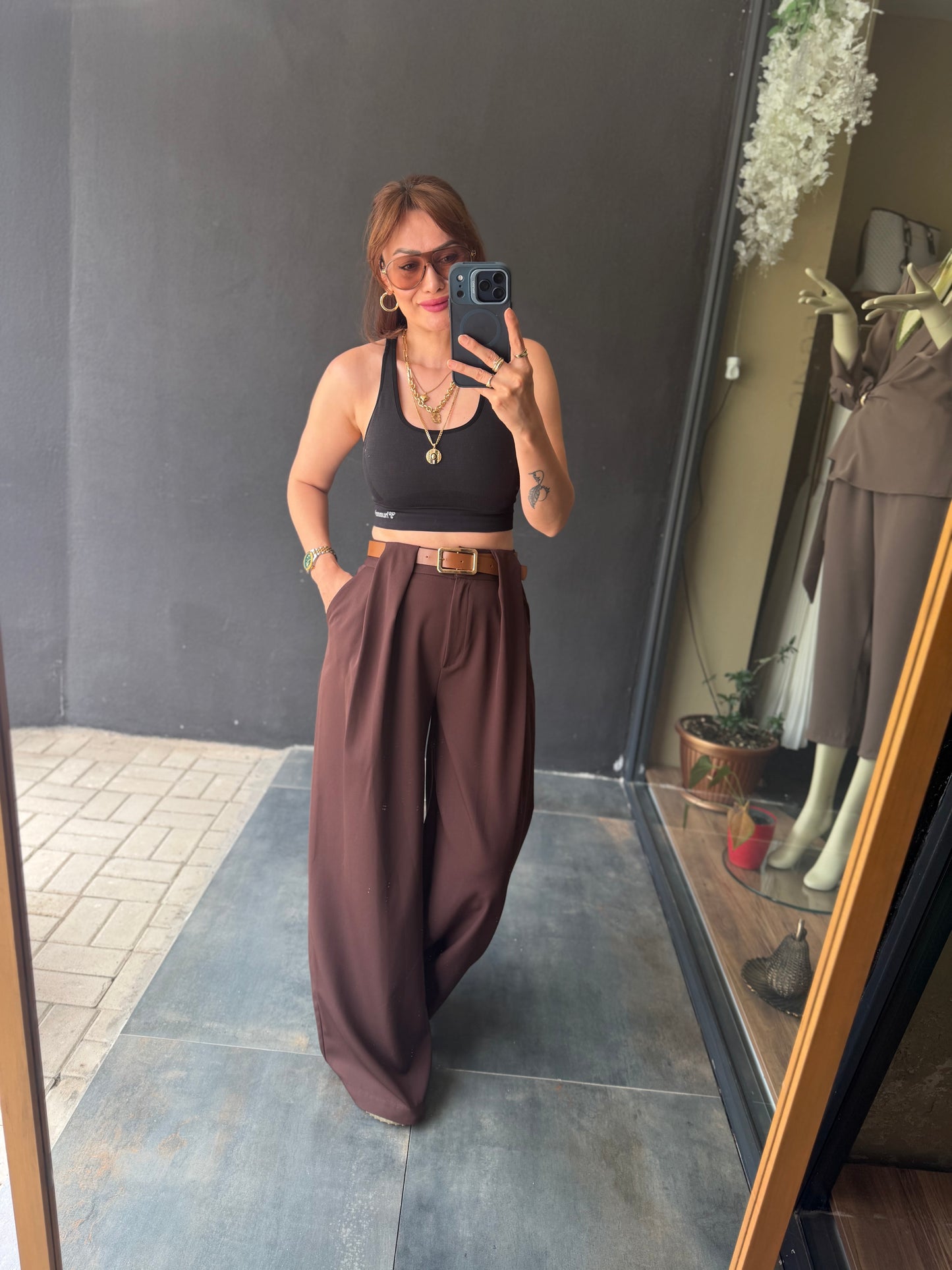 Modern Kesim Bol Paça Pantolon