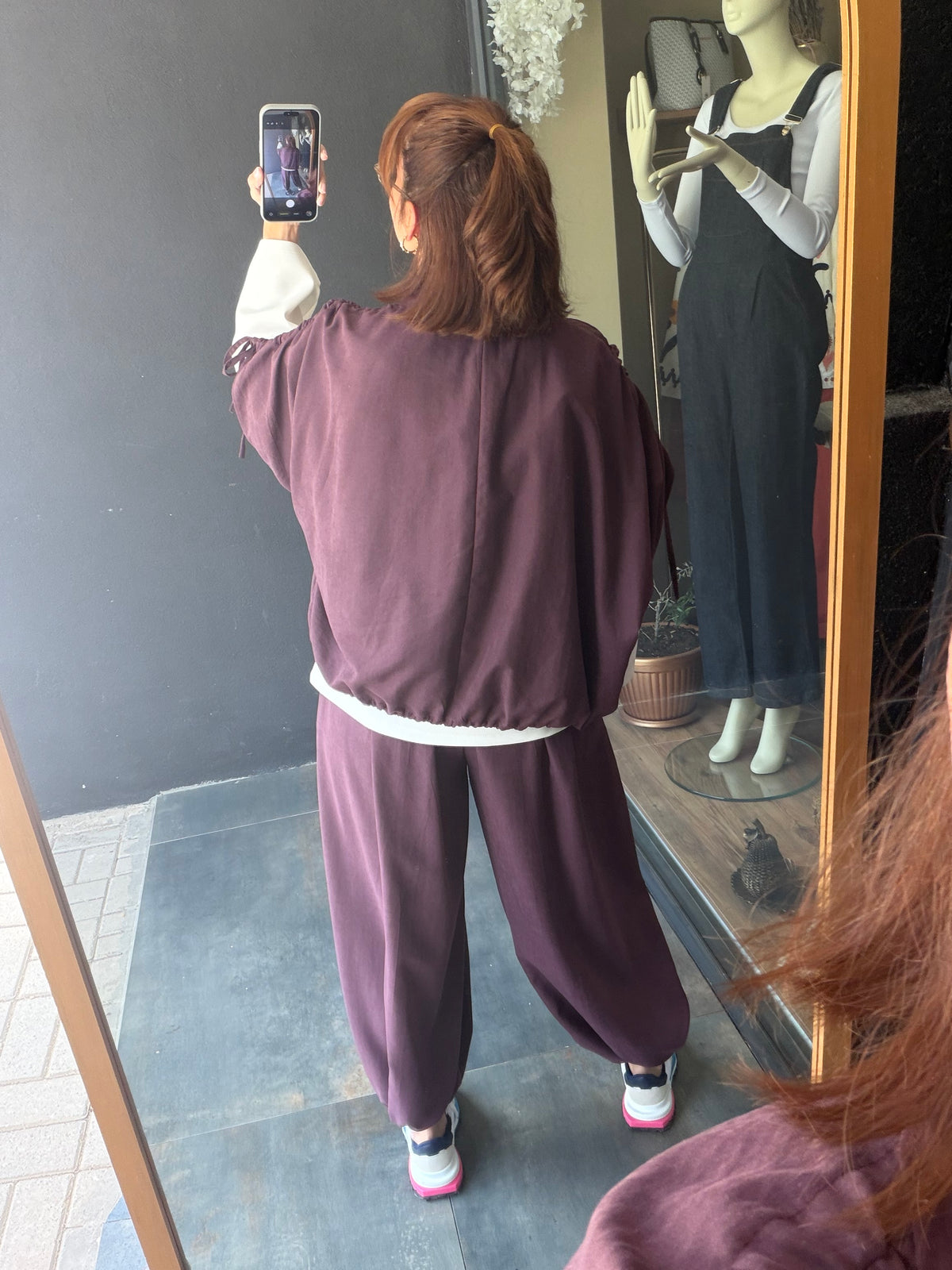 Norev Bordo 3 Parça Tensel Takım
