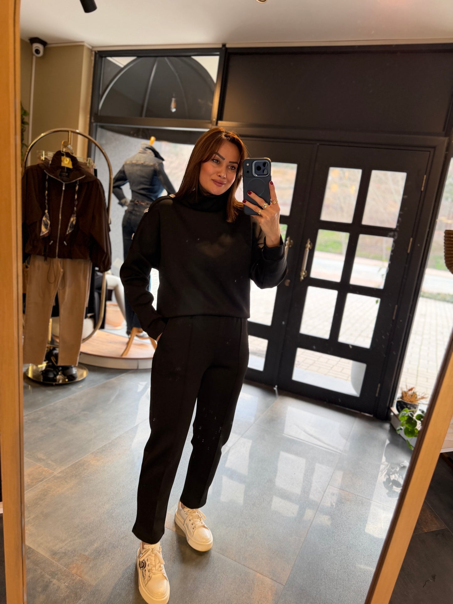 Menthol Siyah Scuba Takım