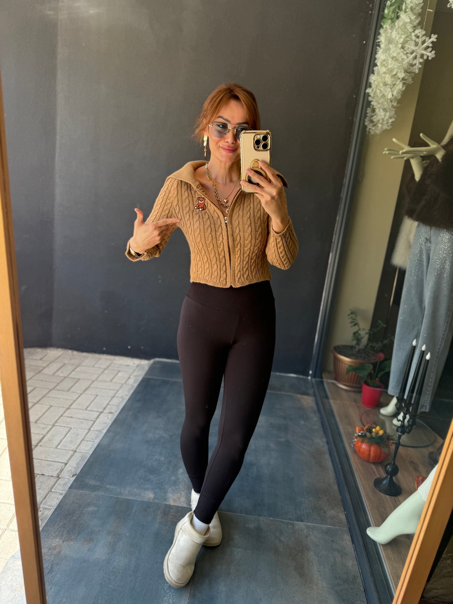 İkonic Camel Teddy Hırka