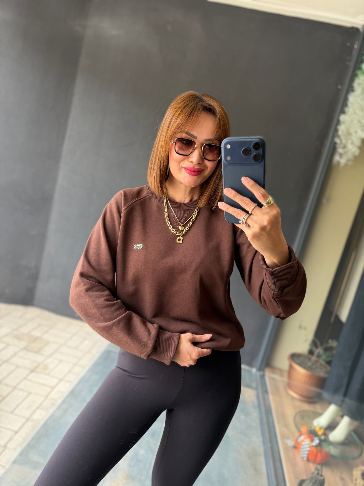 Aspen Kahverengi Spor Sweat