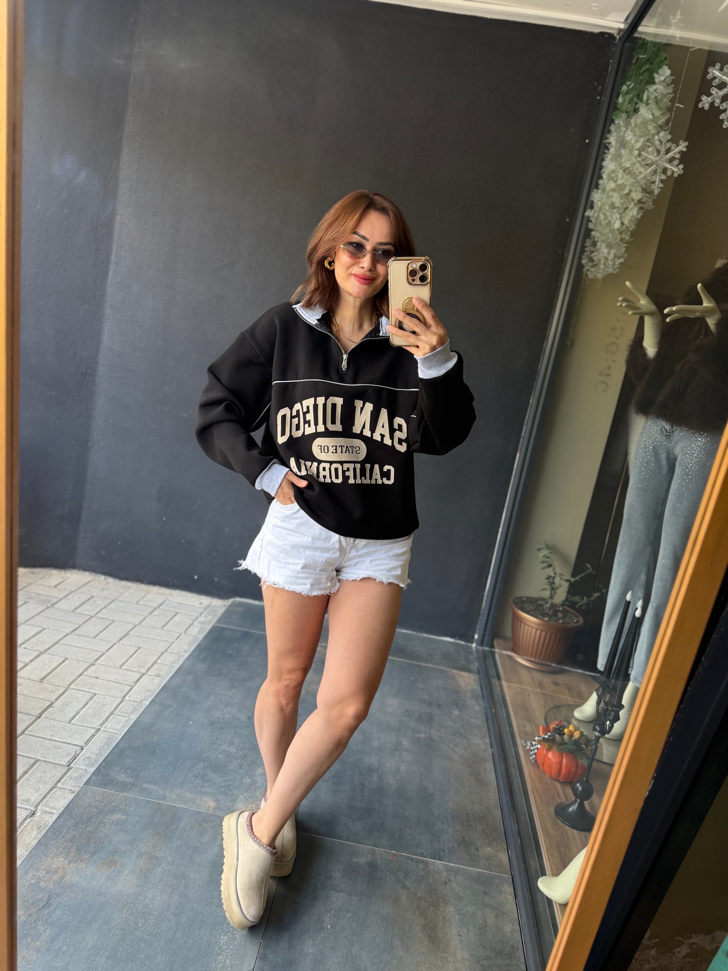 Muvy San Diego Siyah Sweatshirt