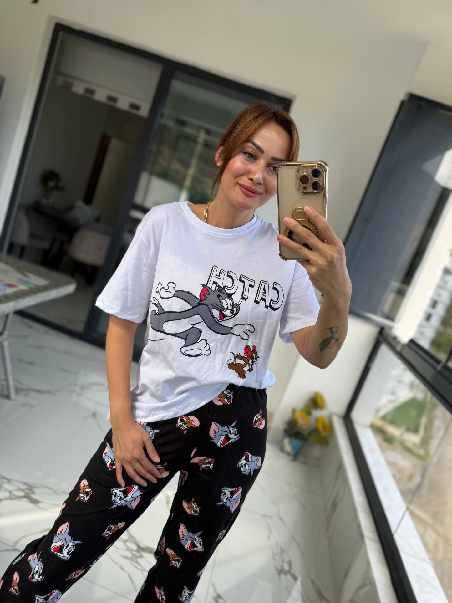 Hanteks Kısa Kol Pijama Takımı 2