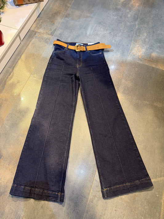 Cannes Lacivert Çımalı Jean Pantolon