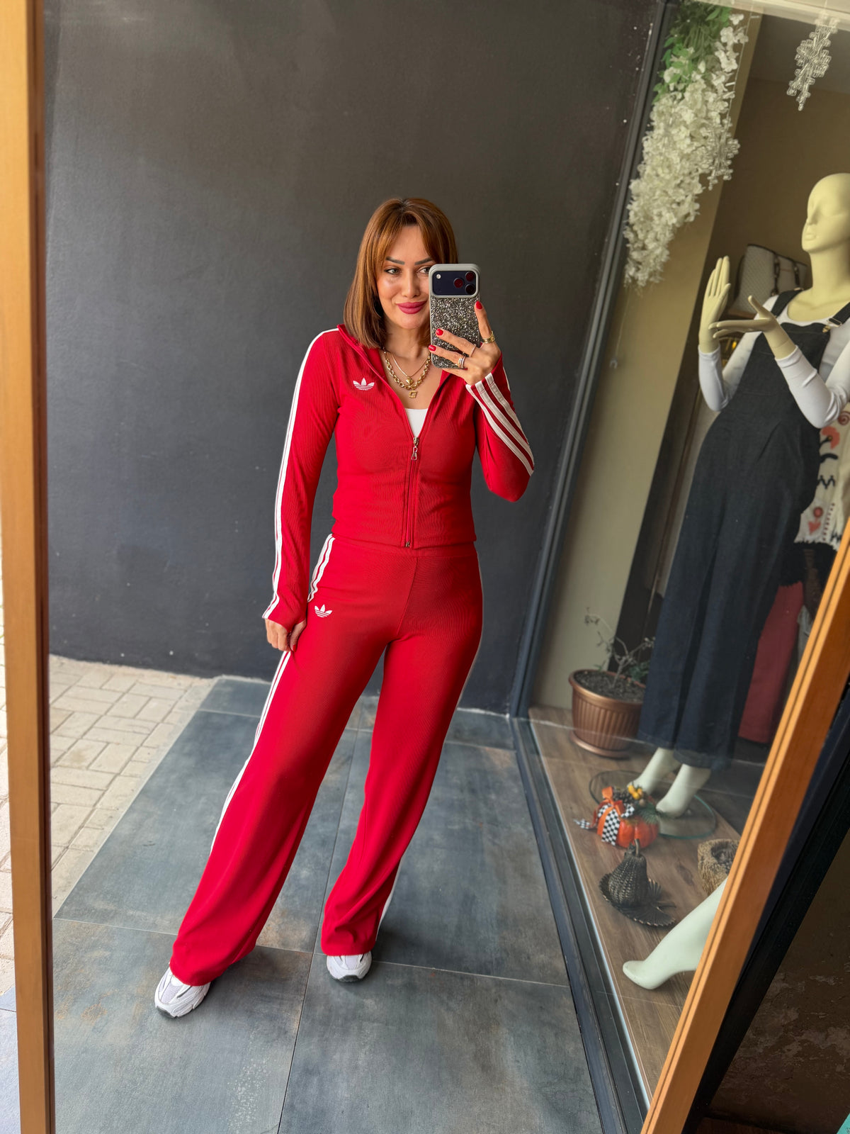 Quik Kırmızı Fitilli Spor Takımm