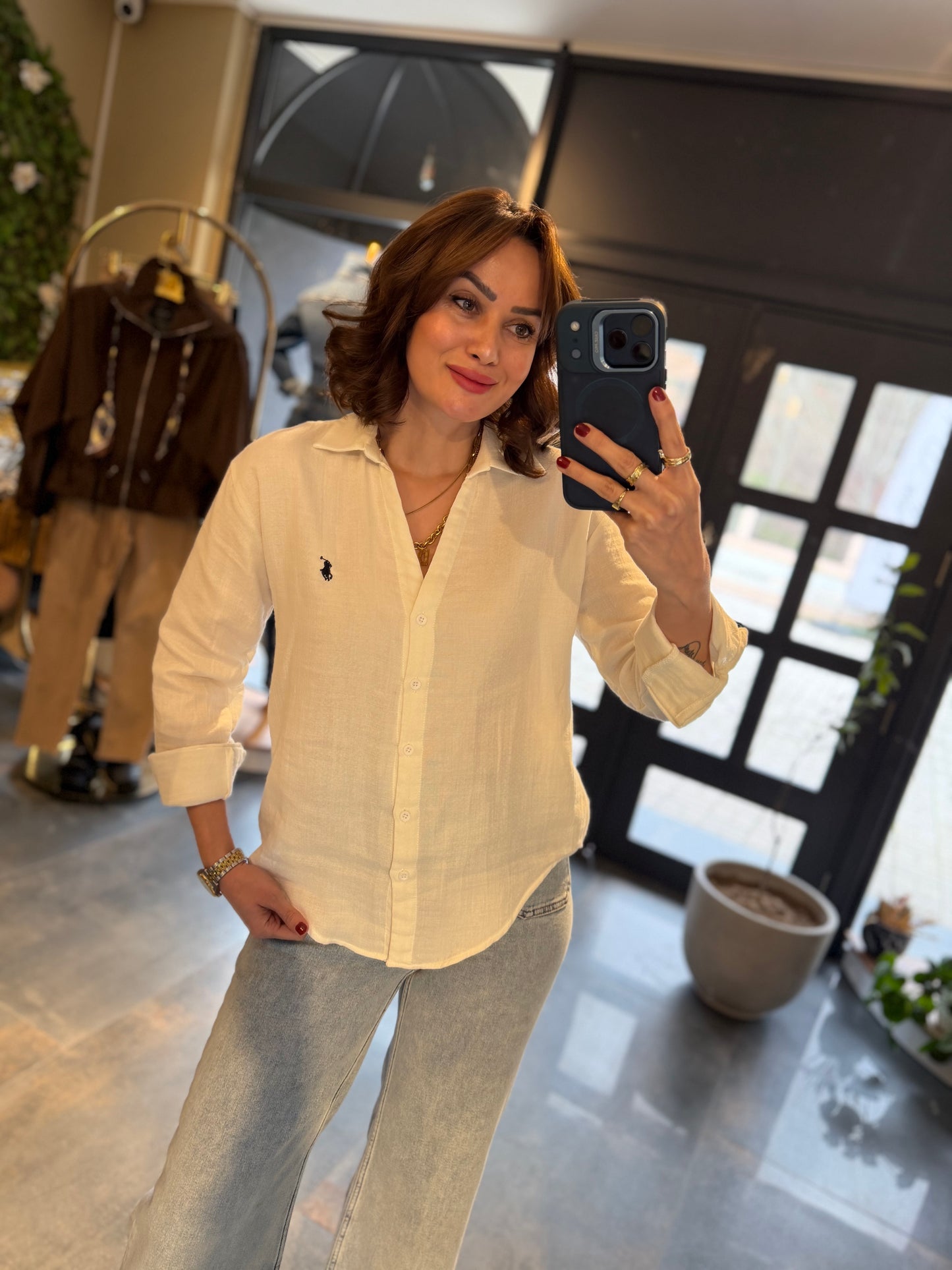 Rent Beyaz Müslin Gömlek