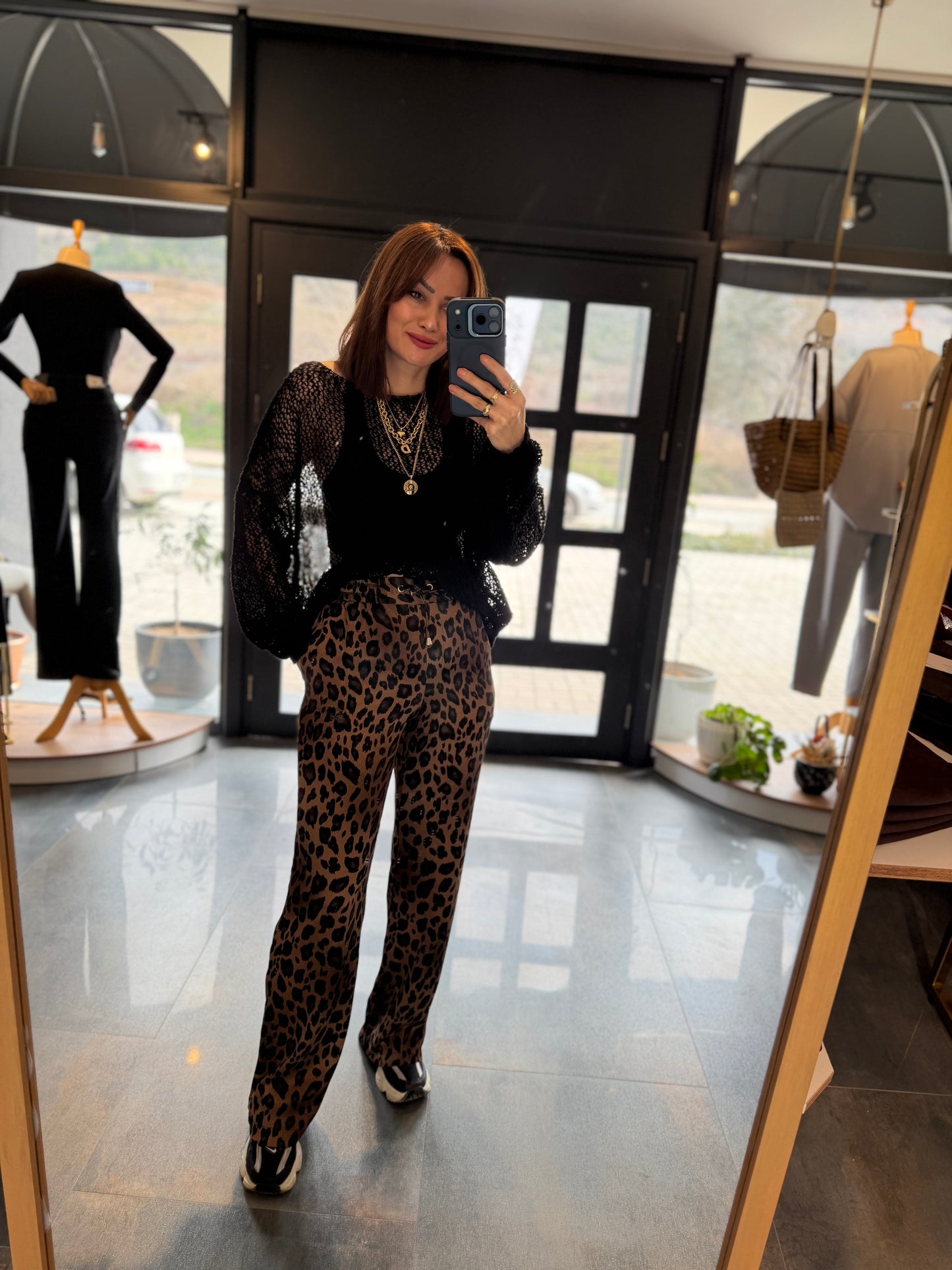 Gilgen Kahve Leopar Takım