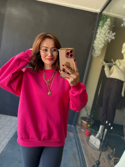 Petla Fuşya Sweat