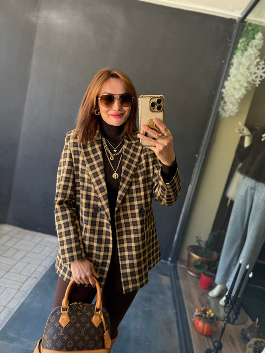 Wesy Kareli Vintage Blazer Ceket