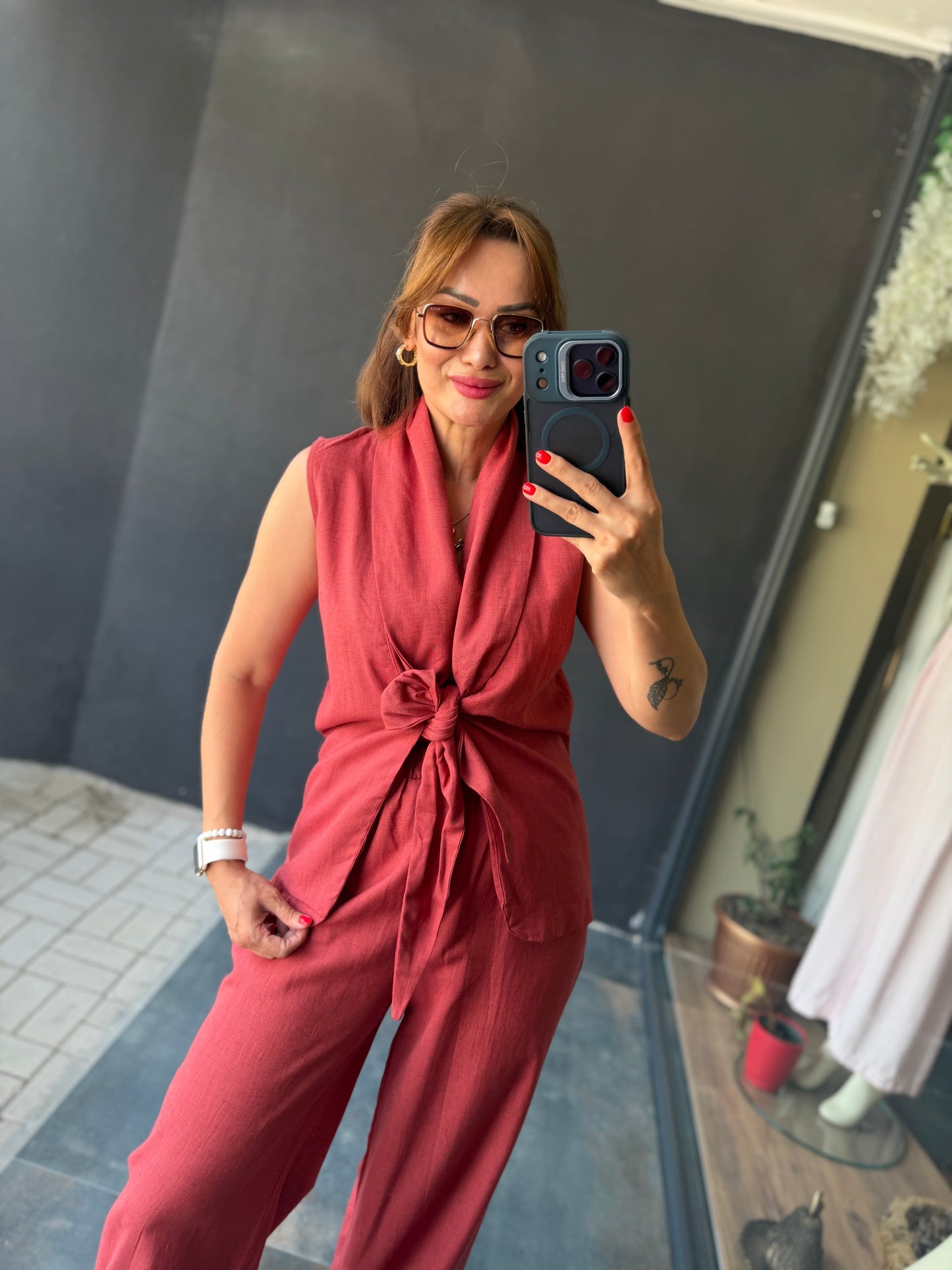 Nora Kiremit Premium Keten Takım