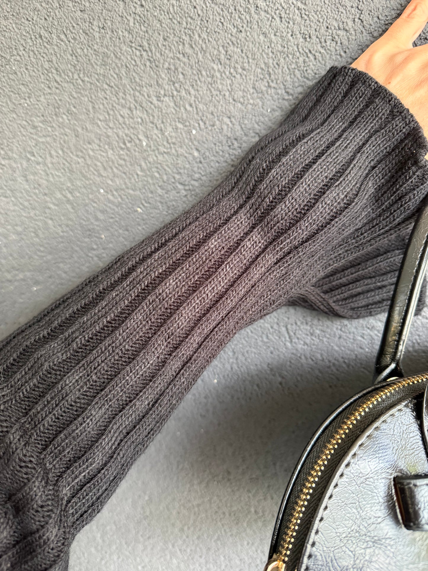 Silva Siyah Triko Elbise