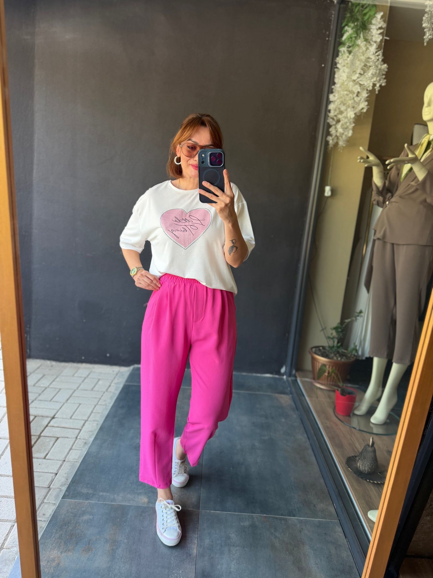 Pembe Tensel Tiril Takım