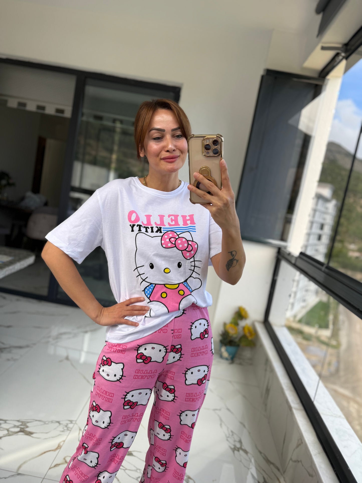 Hanteks Kısa Kol Pijama Takımı 1
