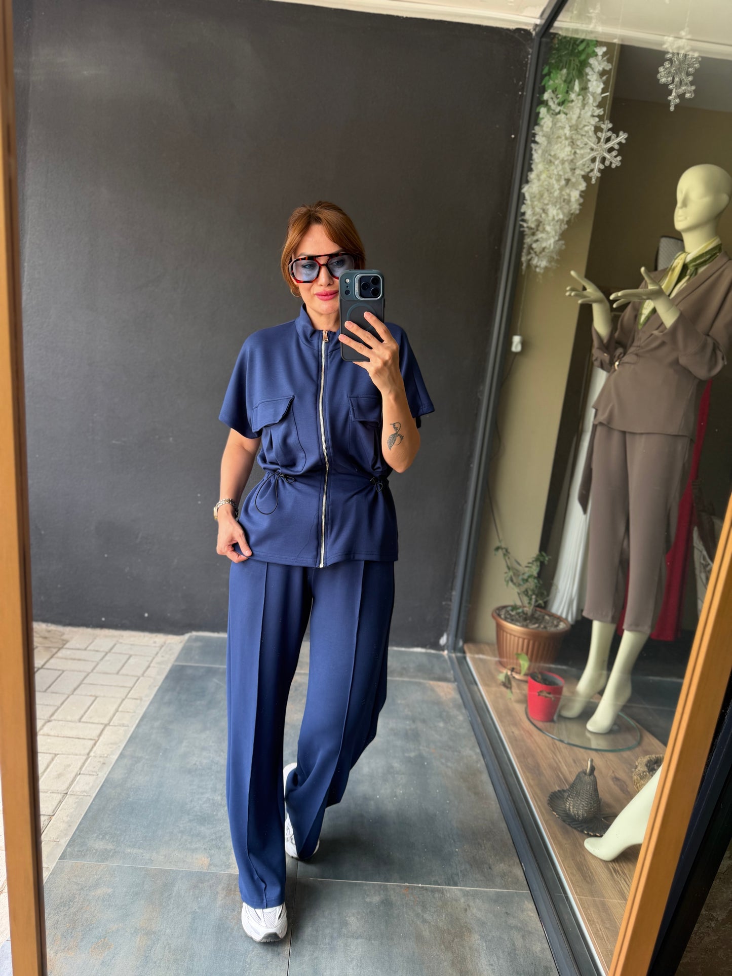 Lacivert Modal Spor Takım