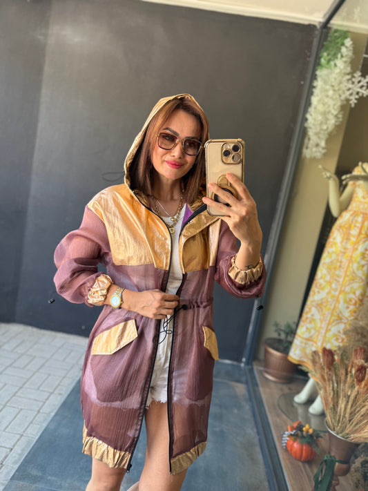 S.c.h Metalik Trenchcoat